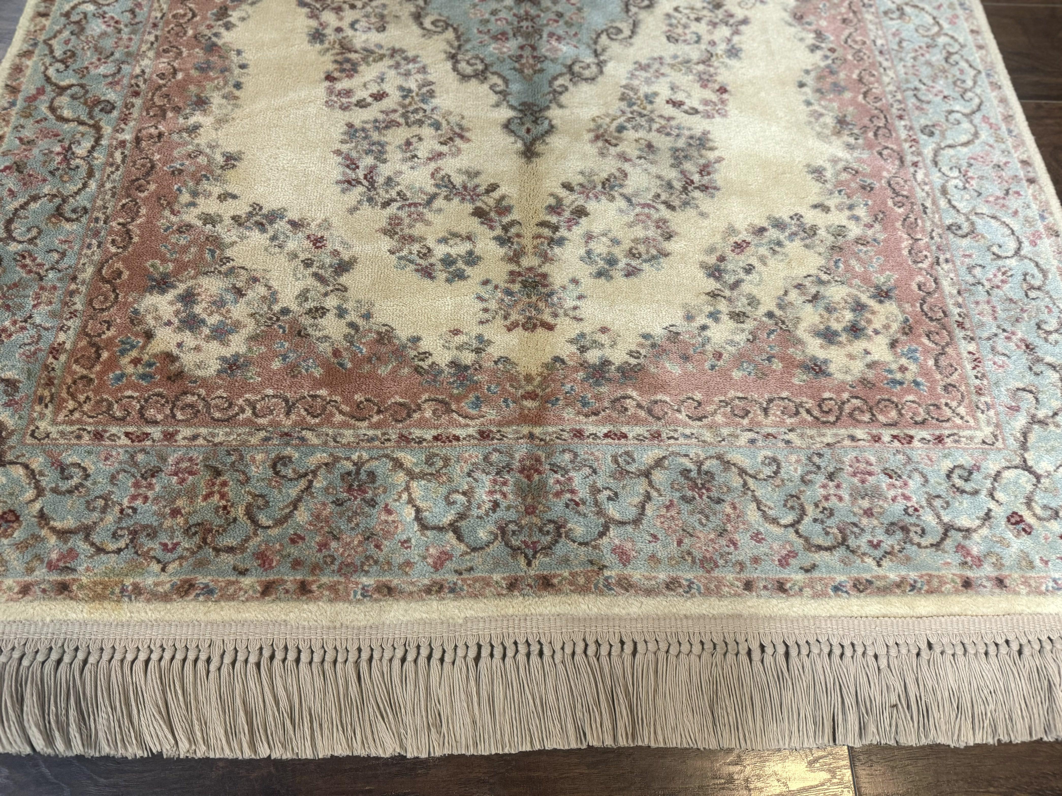 Karastan Rug 4x6, Pastel Ivory Kirman Rug #784, Wool Karastan Carpet, Original 700 Series, Vintage Karastan Area Rug, Discontinued - Jewel Rugs