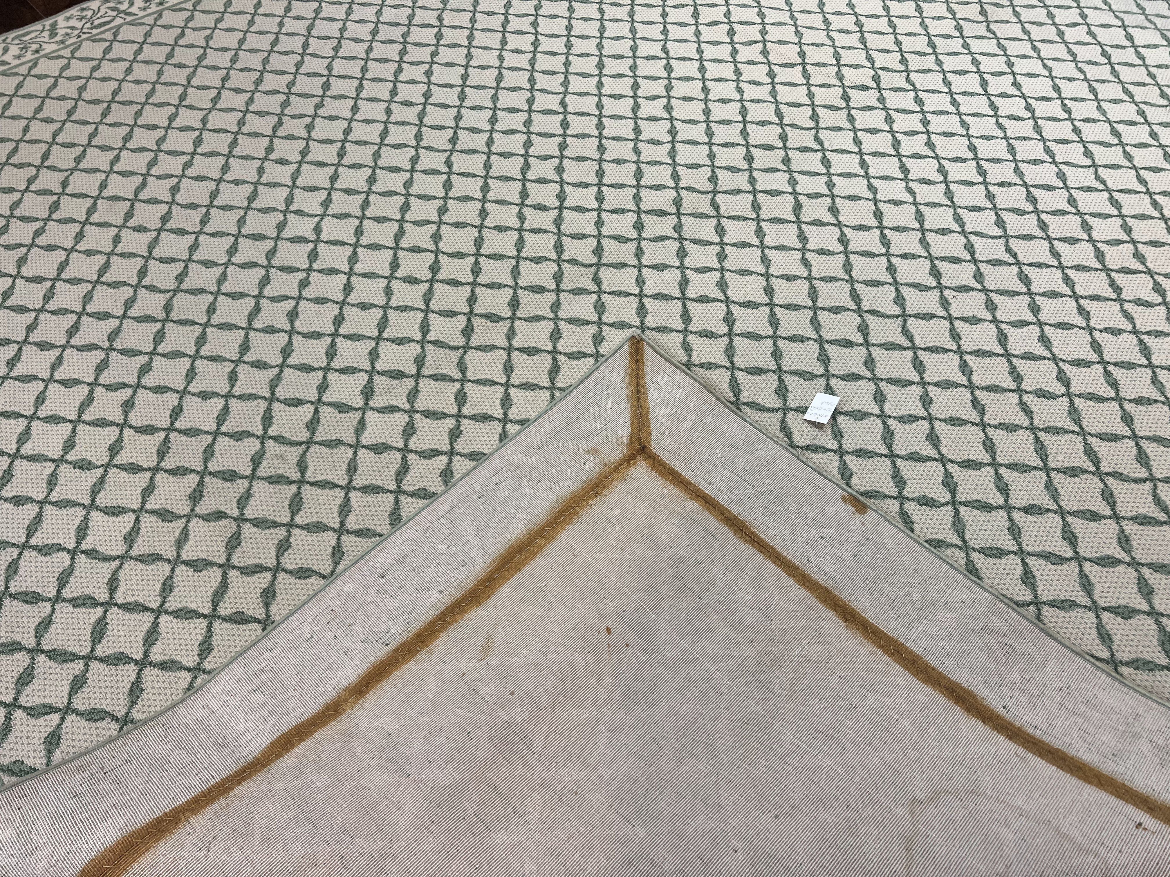 Vintage Stark Carpet 10x12, Beige & Green, European Elegant Design, Custom Made Stark Rug, Large - Jewel Rugs