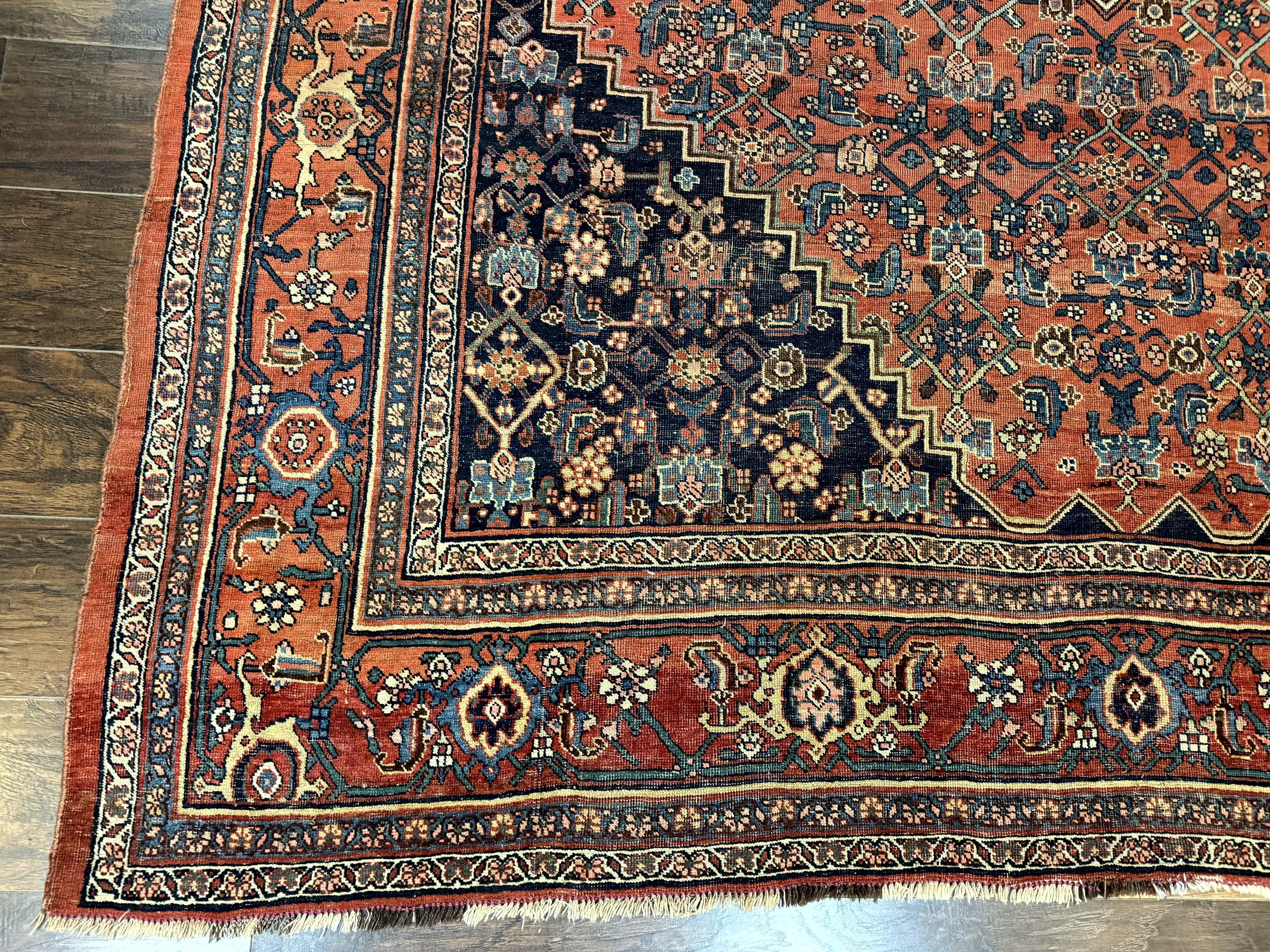 Antique Persian Bidjar Rug 8x12, Rare Persian Carpet - Jewel Rugs