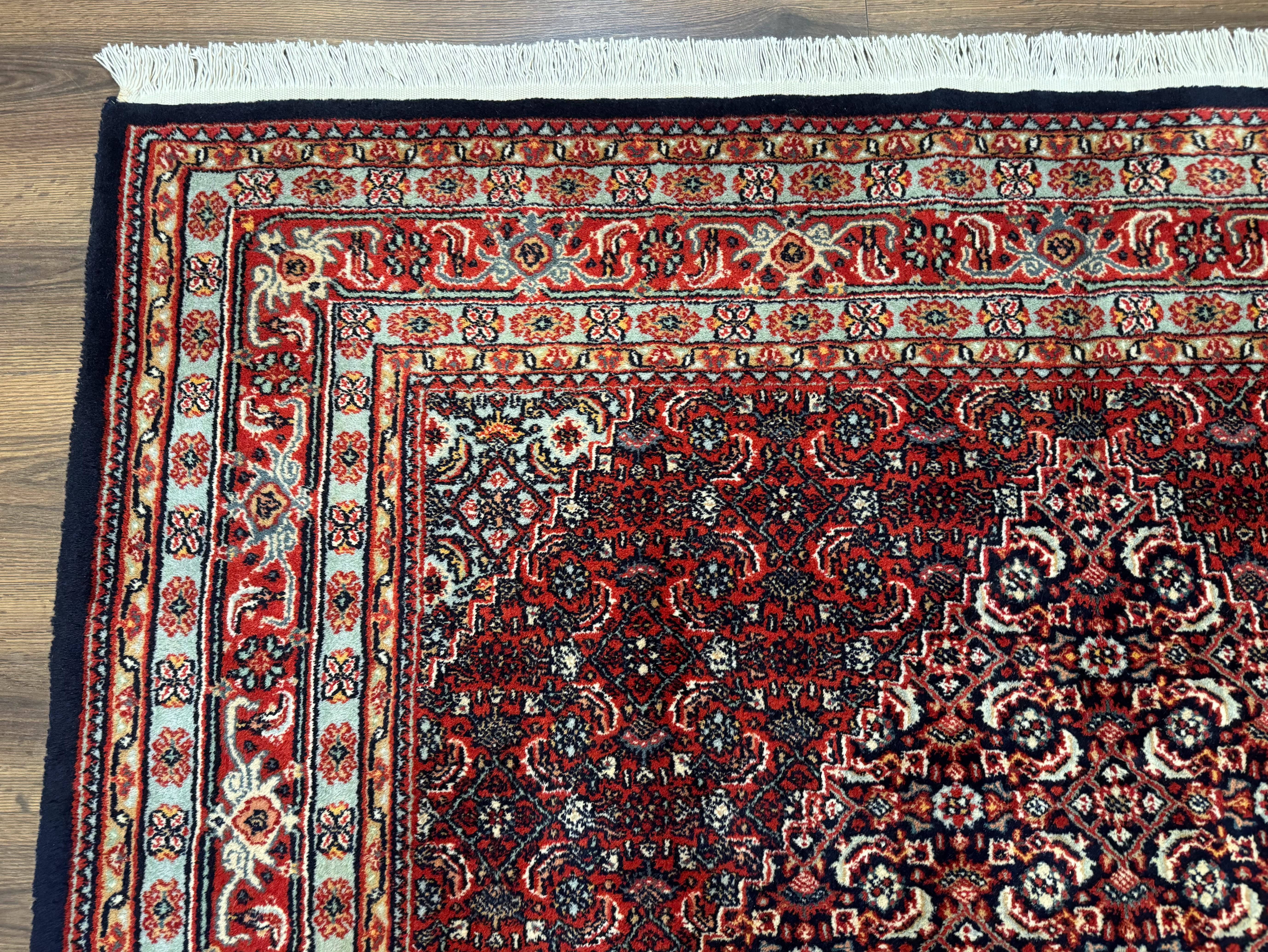 Indo Persian Bijar Rug 6x9, Hand Knotted Wool Carpet - Jewel Rugs