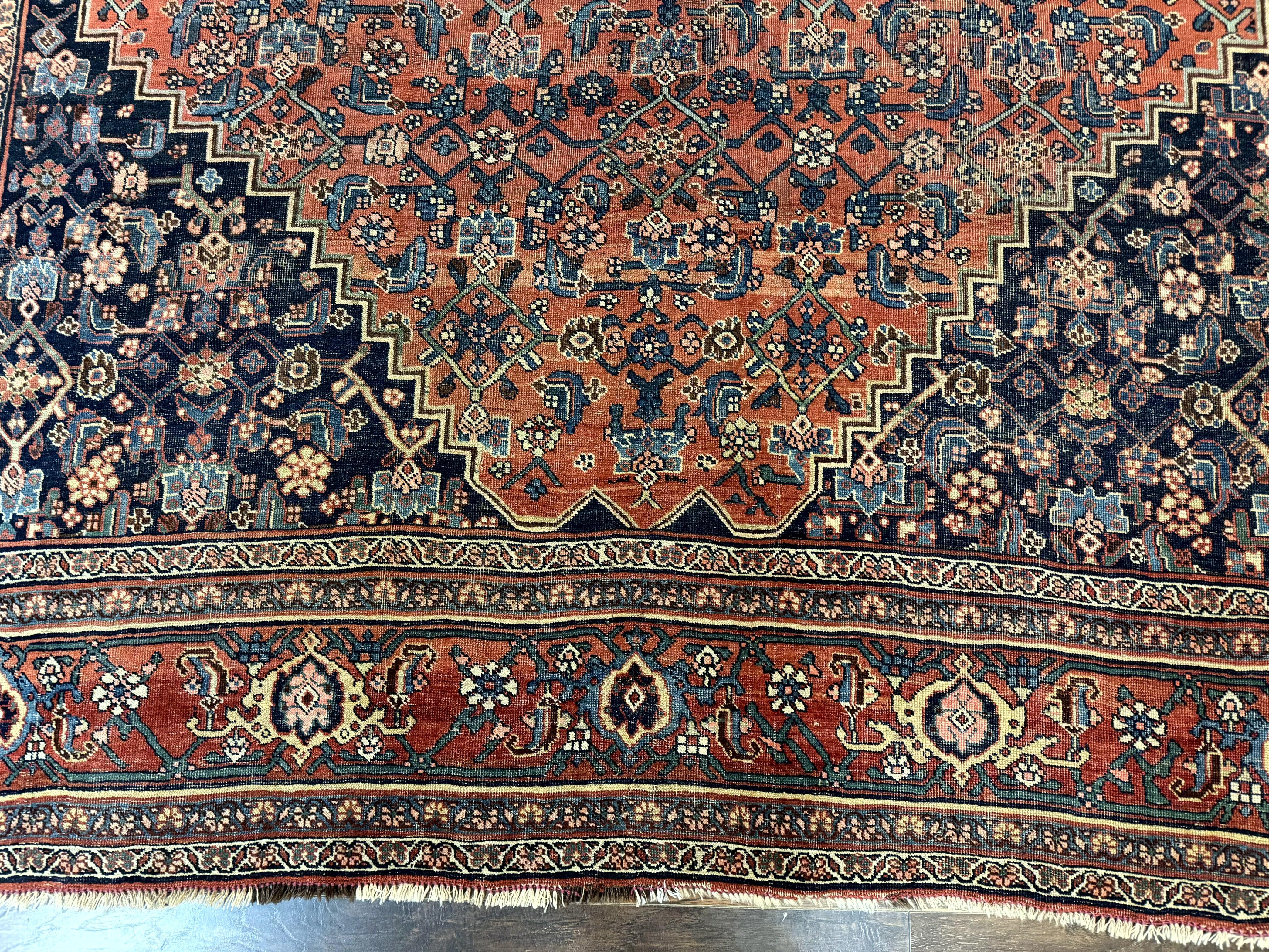 Antique Persian Bidjar Rug 8x12, Rare Persian Carpet - Jewel Rugs
