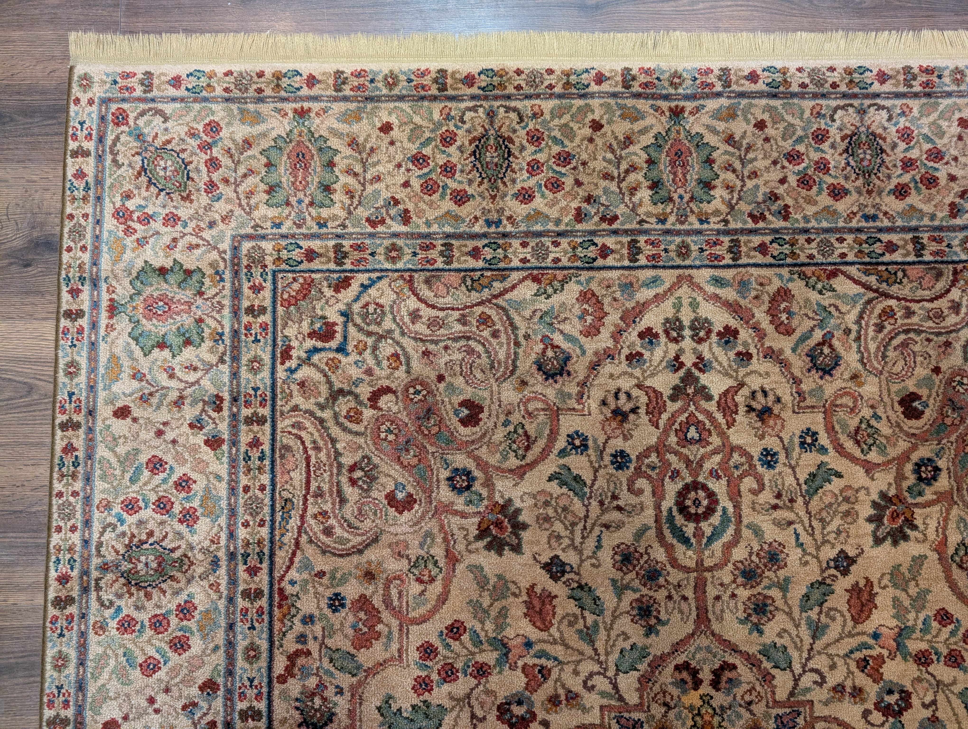 Karastan Rug 5.9 x 9, Tabriz Medallion #900-909, Samovar Teawash, Wool, Vintage - Jewel Rugs
