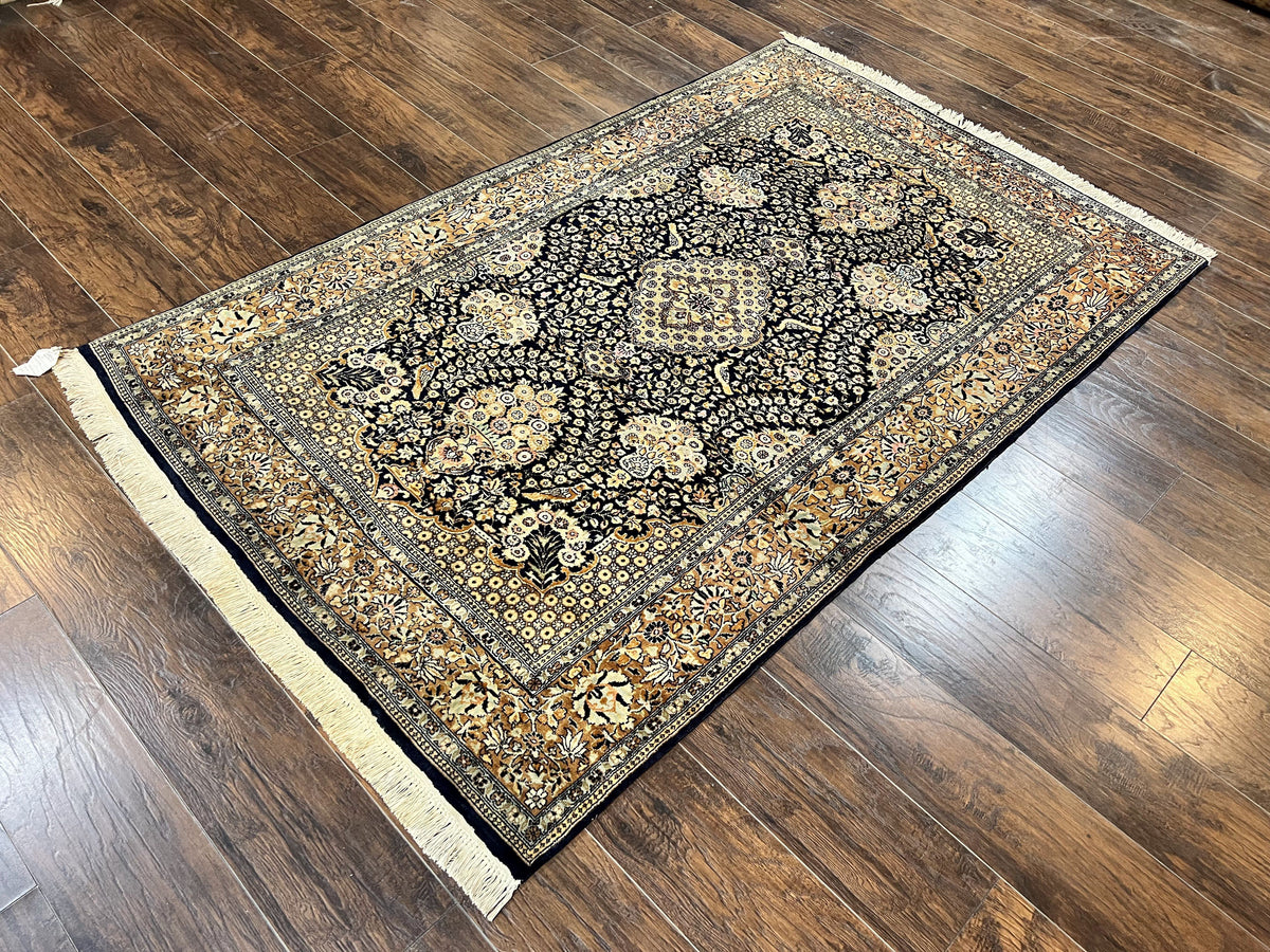 Pak Persian Rug 5x7, Wool Hand Knotted Vintage Fine Oriental Carpet, B