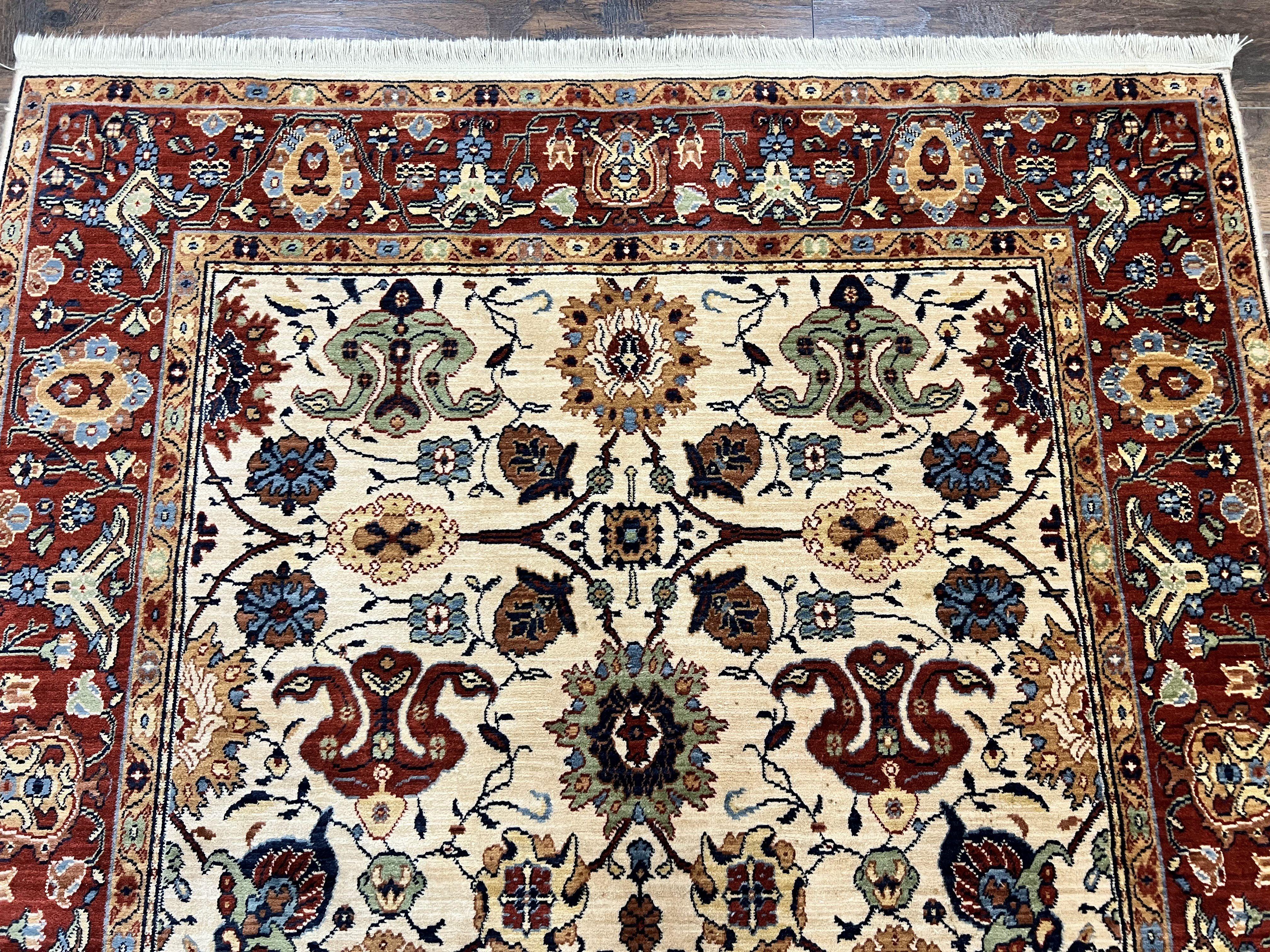 Karastan Rug 6x8, English Manor Stratford Pattern, Wool Karastan Carpet, #2120 - 506 Brighton Pattern, Vintage Rug - Jewel Rugs