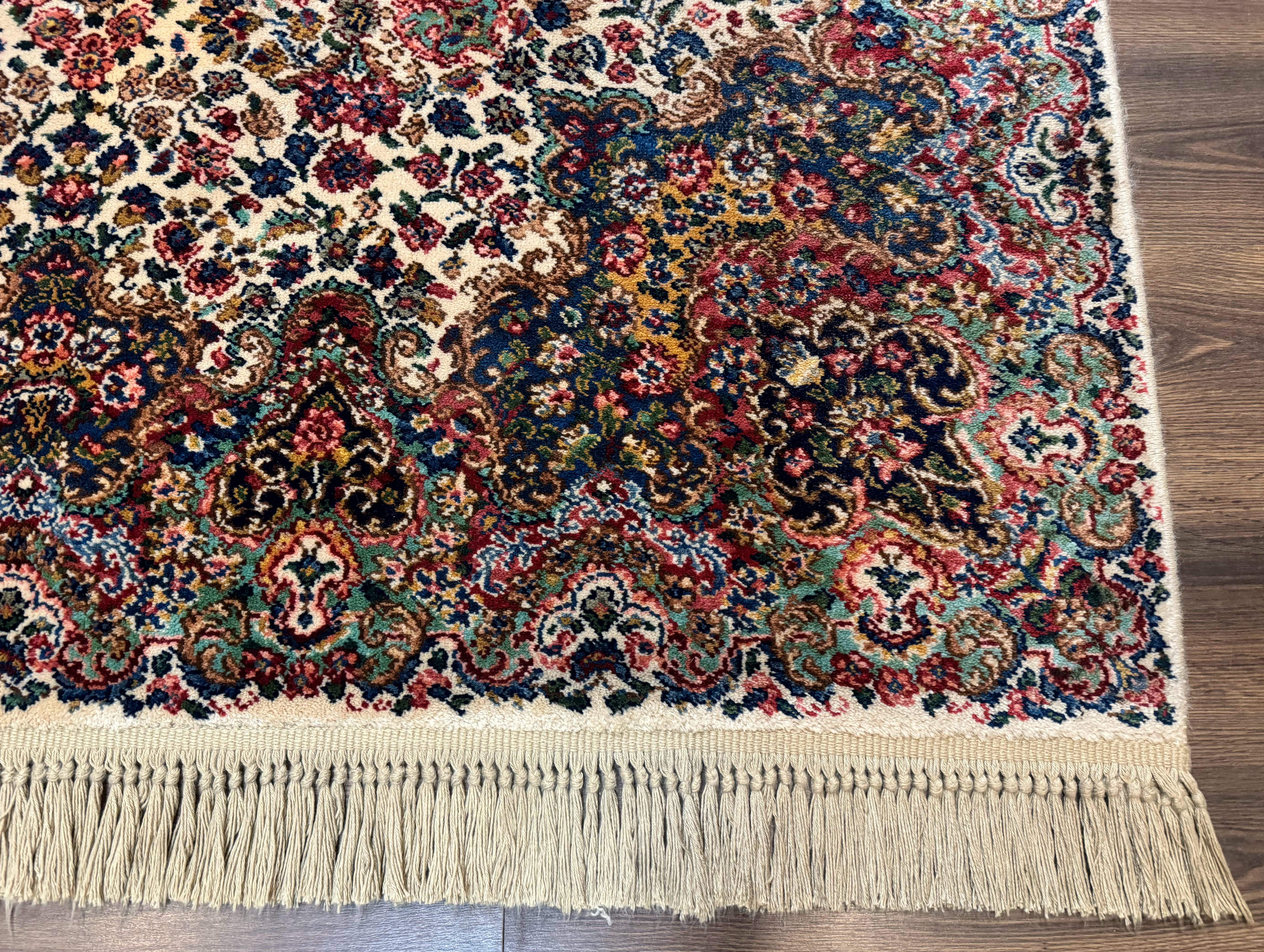 Karastan Rug 6x9 Wool Floral Kirman Rug #742 - Jewel Rugs