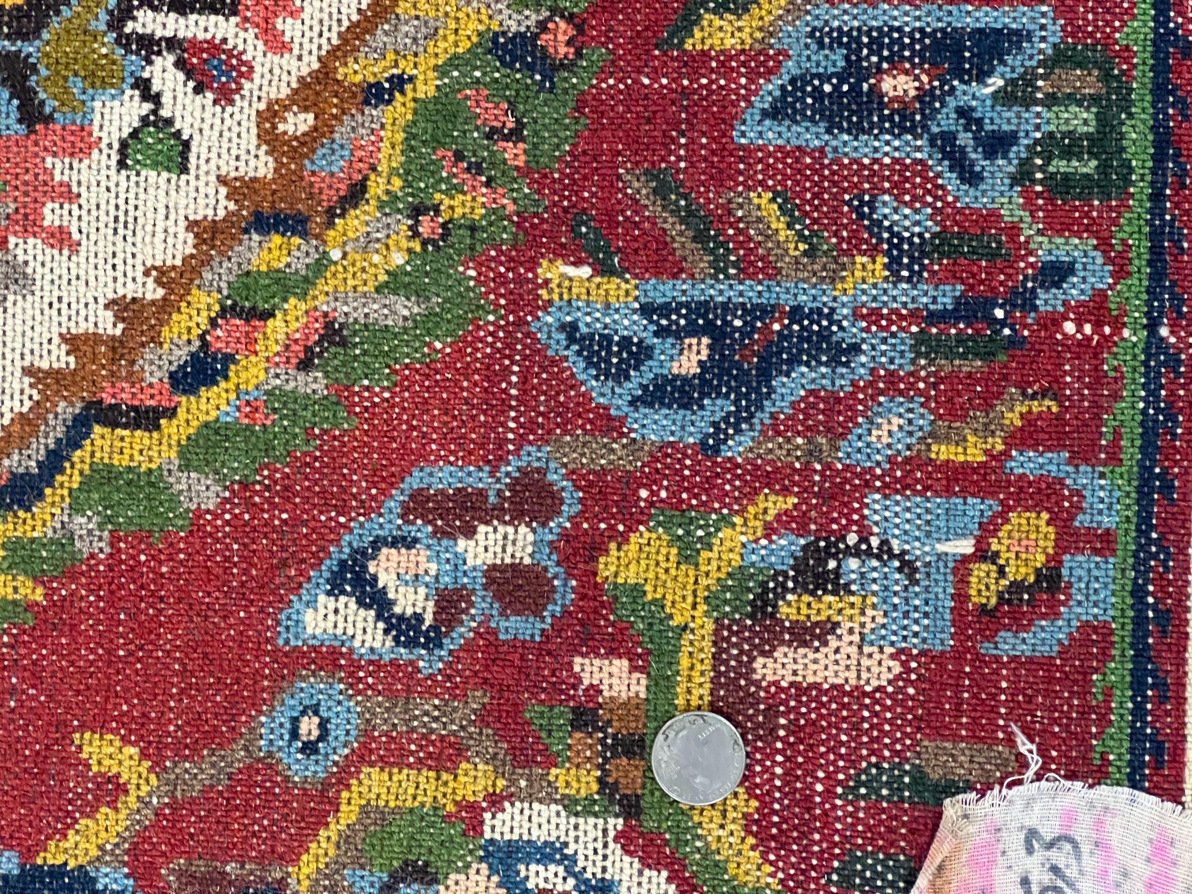 Persian Bakhtiari Rug 5x8, Wool Hand Knotted Antique Carpet, Red, Floral Oriental Rug, 5 x 8 Medium Sized Rug - Jewel Rugs