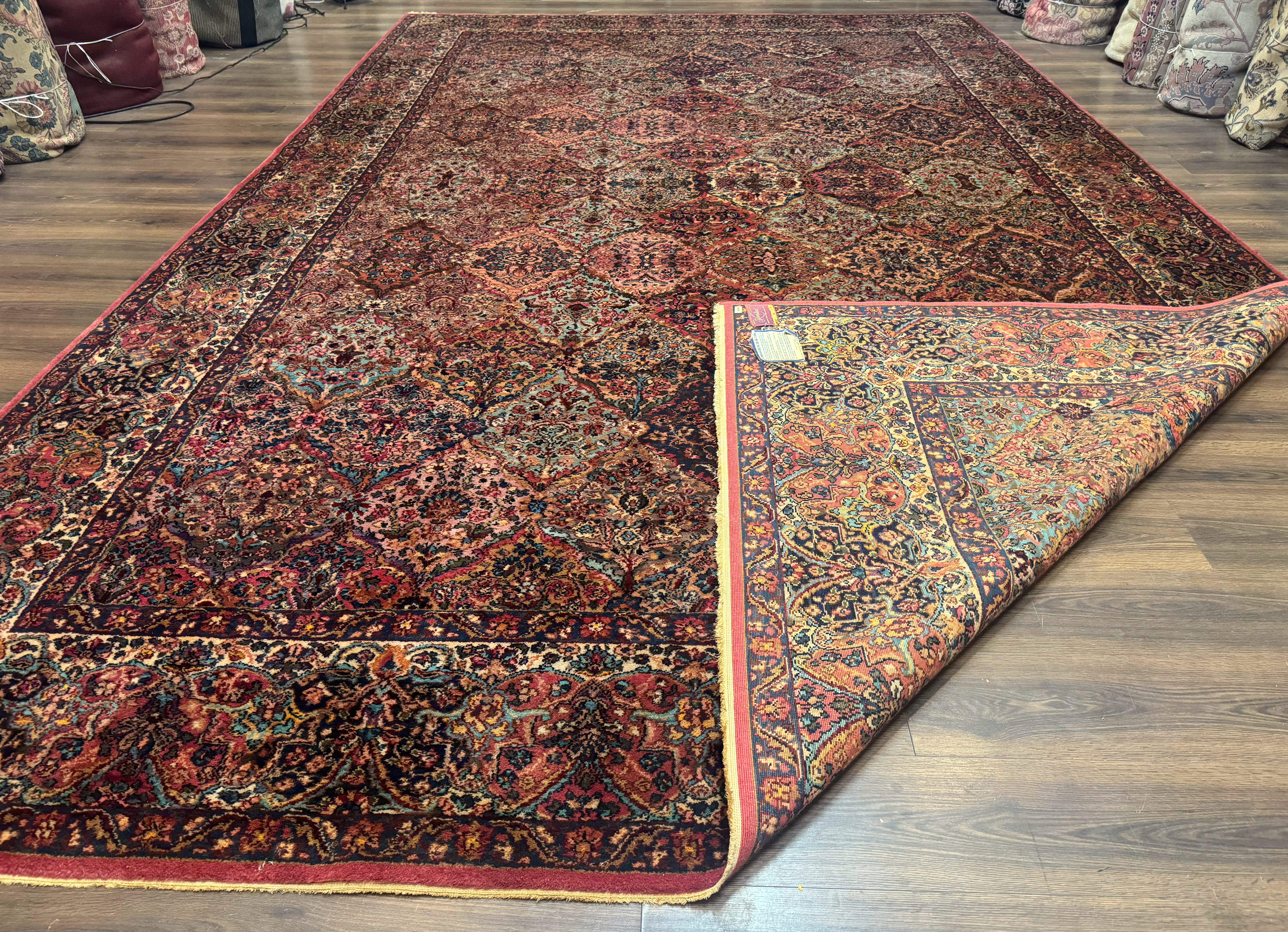 10x16 Karastan Multicolor Panel Kirman Rug #717, Palace Size Wool Discontinued Original 700 Series - Jewel Rugs