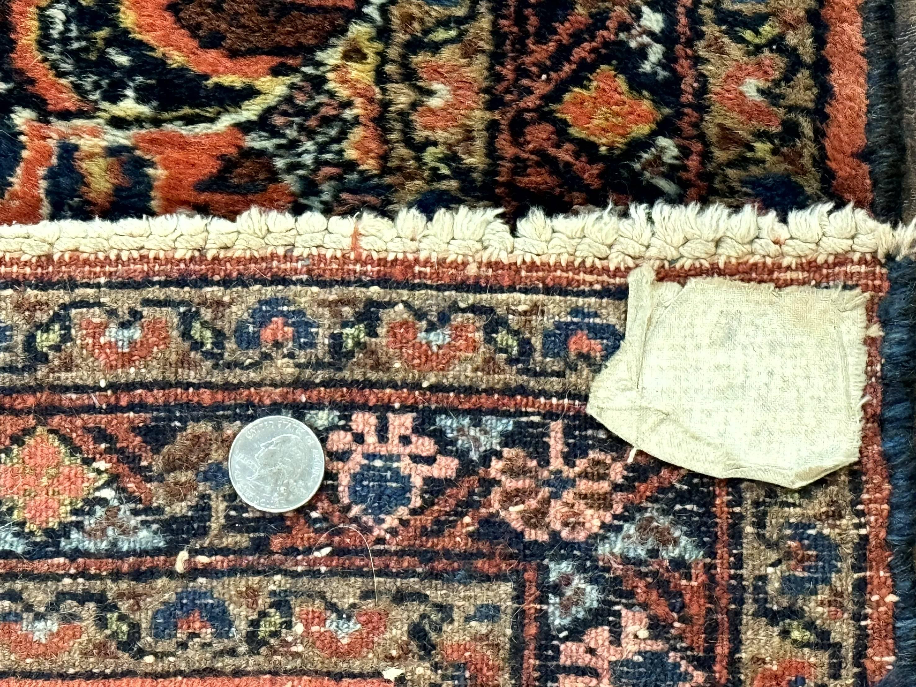 Antique Persian Lilihan Rug 2x4, Red, Floral, Wool, Handmade Lilian Persian Carpet - Jewel Rugs