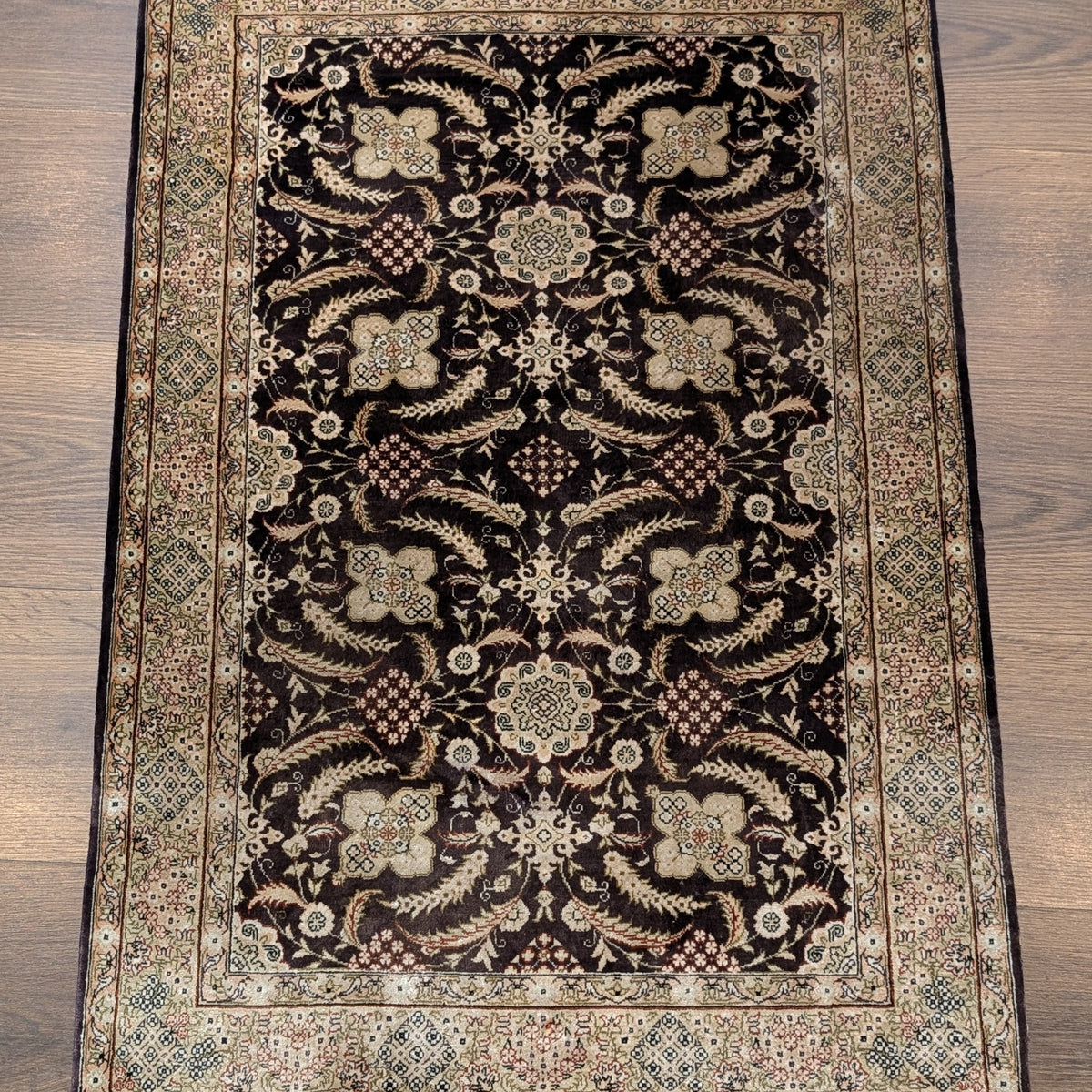 Small Silk Hereke Rug 2x3, Plum, Fine 500 KPSI – Jewel Rugs