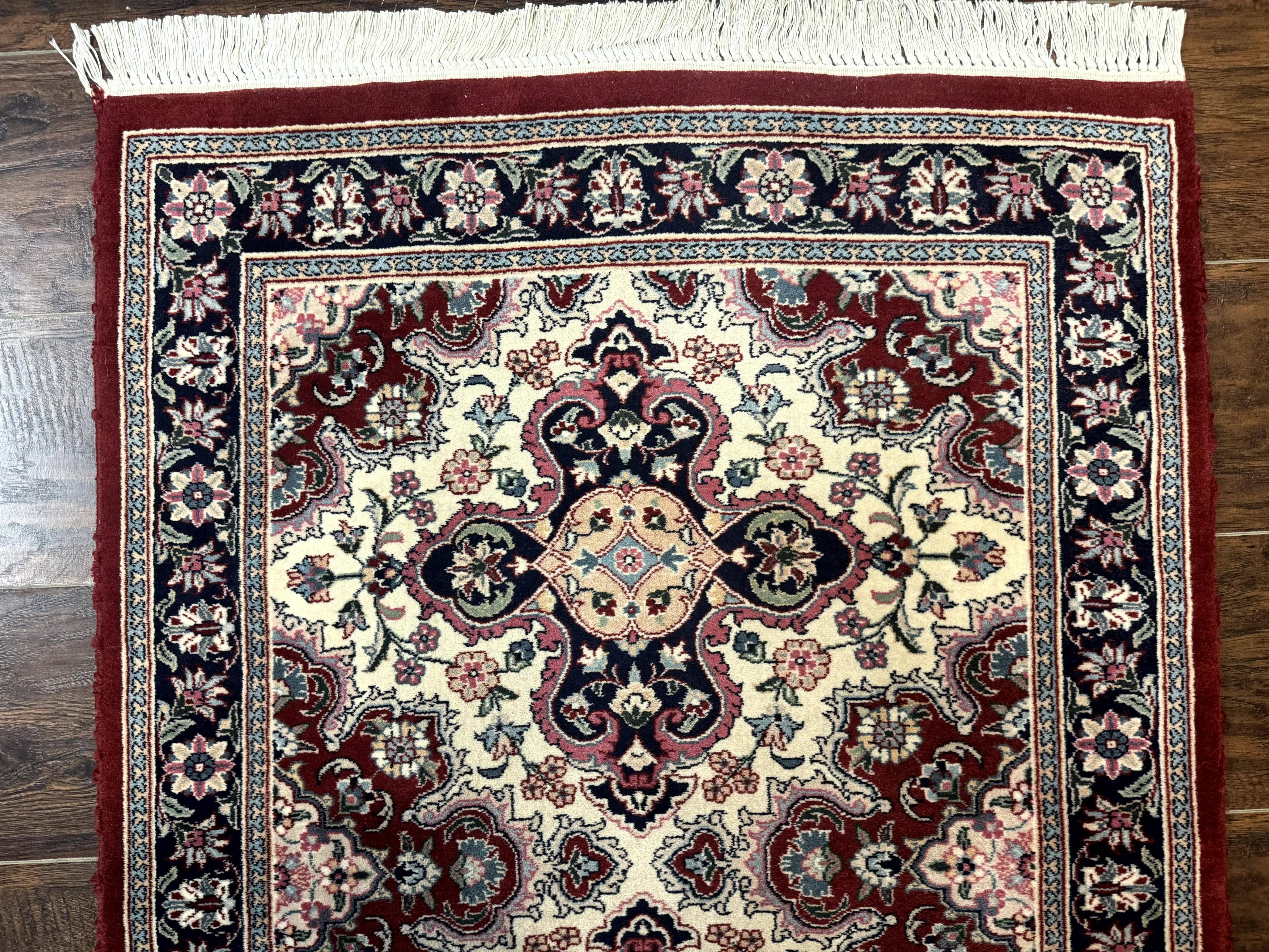 Sino Persian Runner Rug 2.7 x 8, Floral, Handmade, 250 KPSI - Jewel Rugs