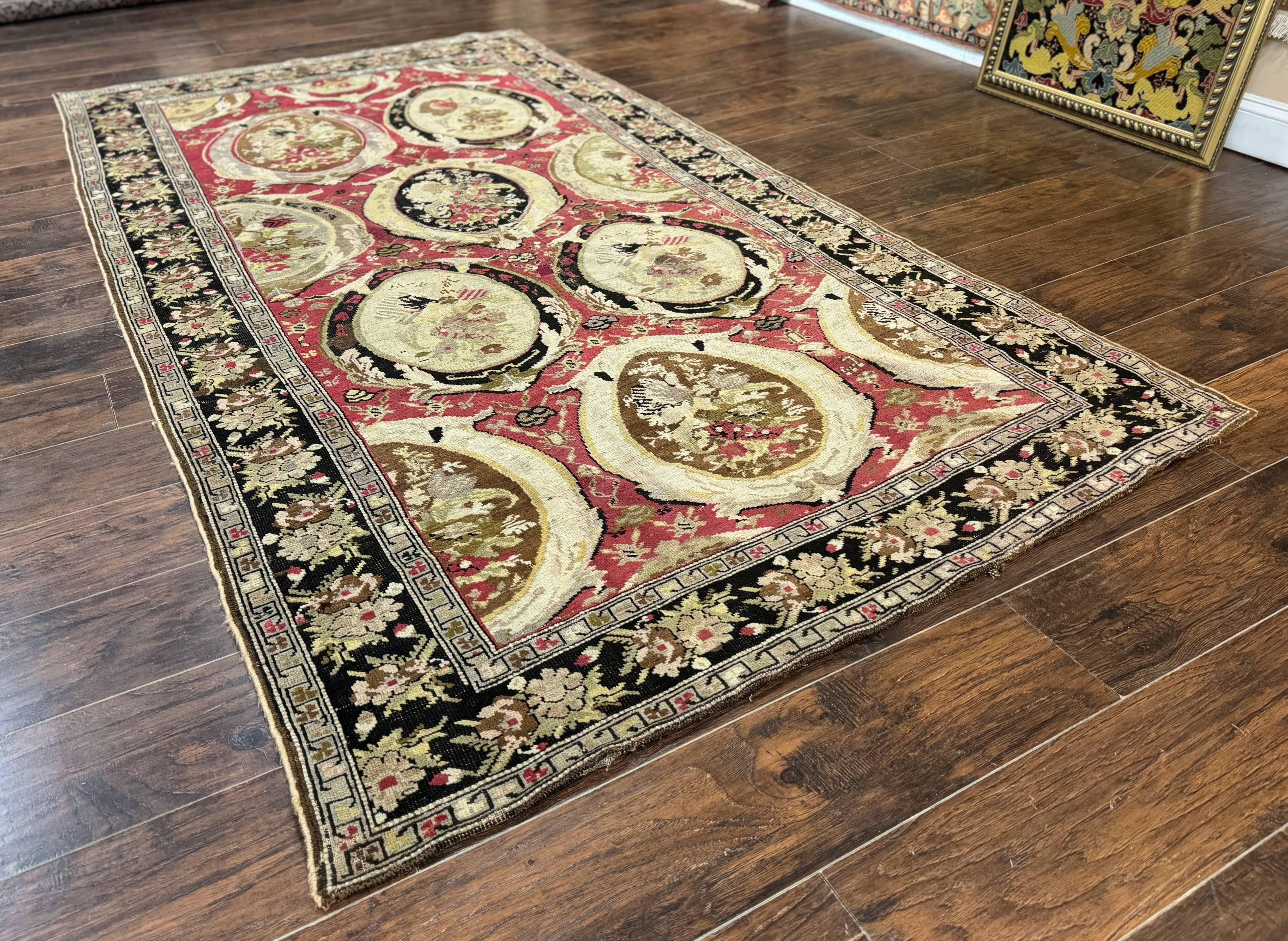 Antique Caucasian Karabakh Rug 5x10 - Jewel Rugs