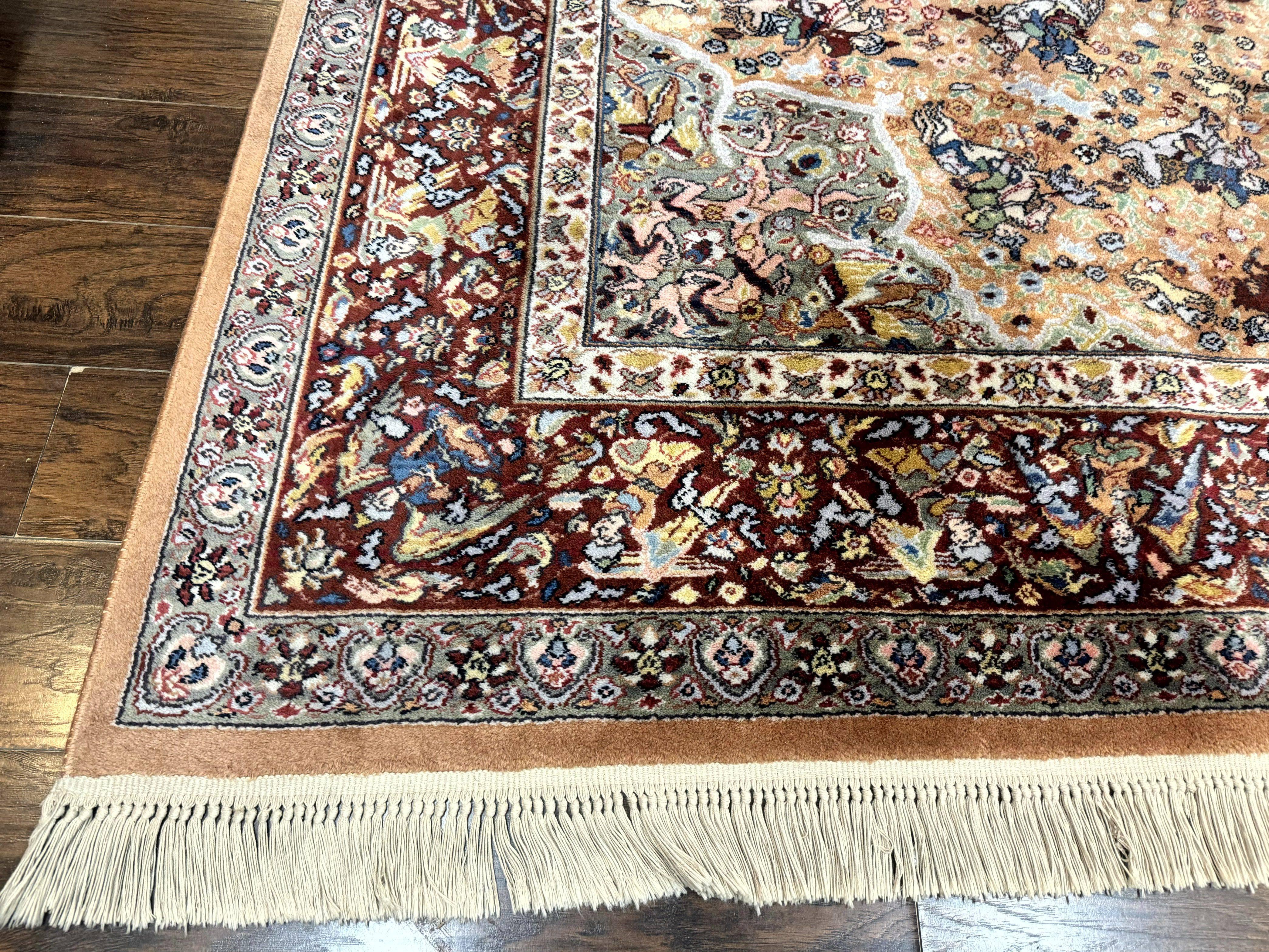 Karastan Rug 10x14 - Persian Hunting #723 - Wool Pile, Vintage - Jewel Rugs