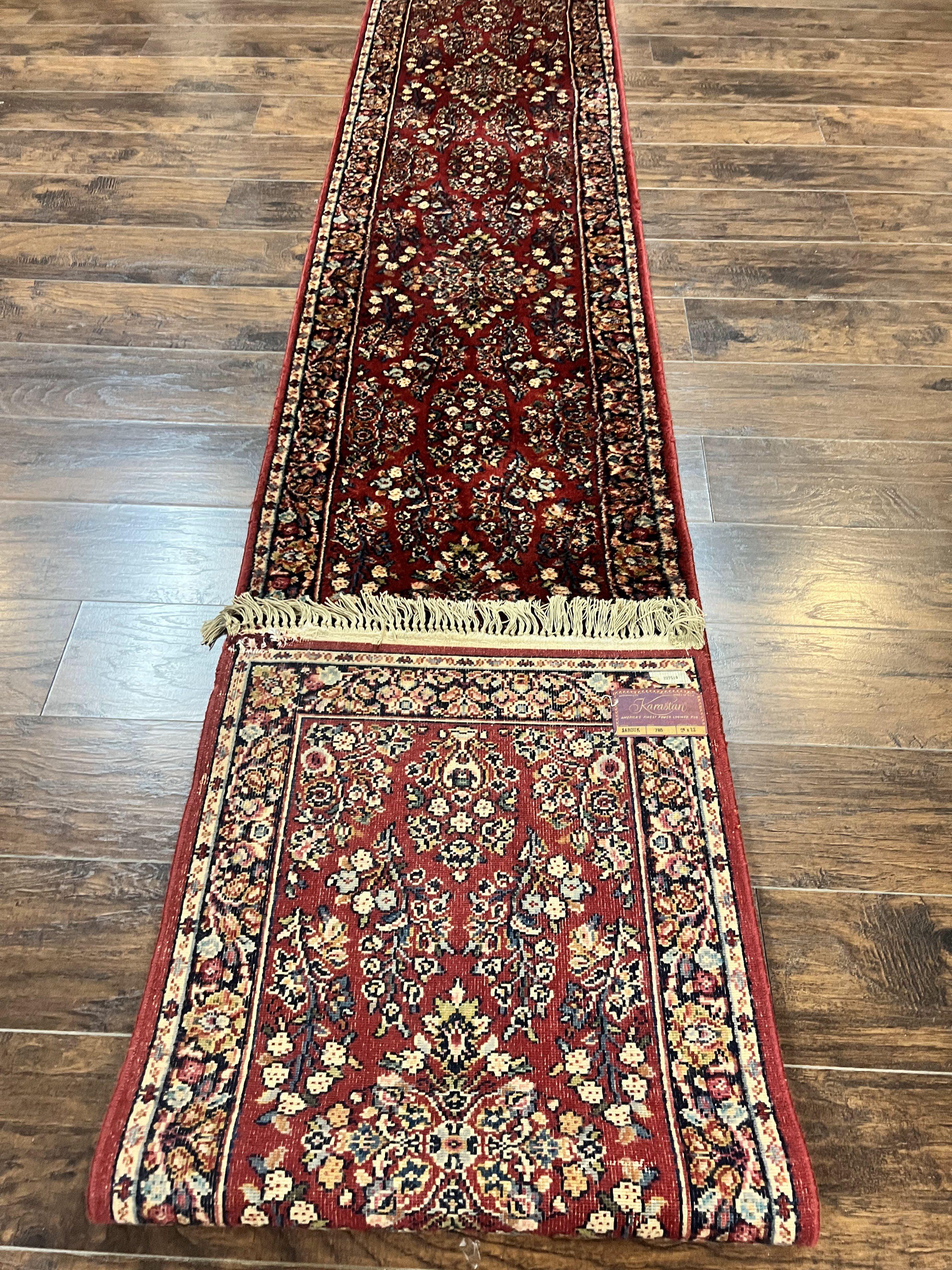 Antique Karastan Runner Rug 2x12, Karastan Sarouk #785, Original Collection, 700 Series, 2 x 12 Runner for Hallway, Wool Karastan Rug, Rare - Jewel Rugs