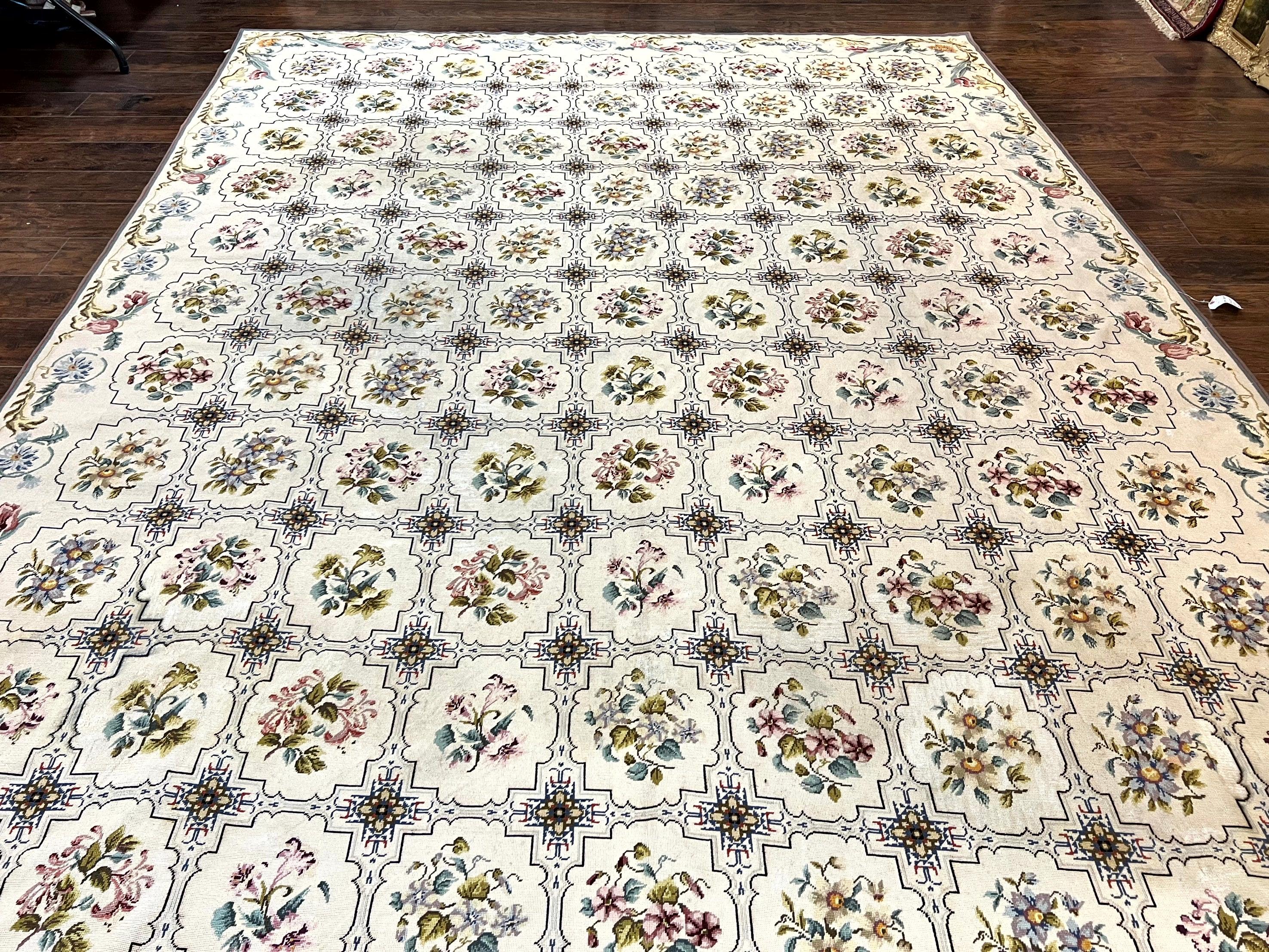 Handmade high quality needlepoint rug