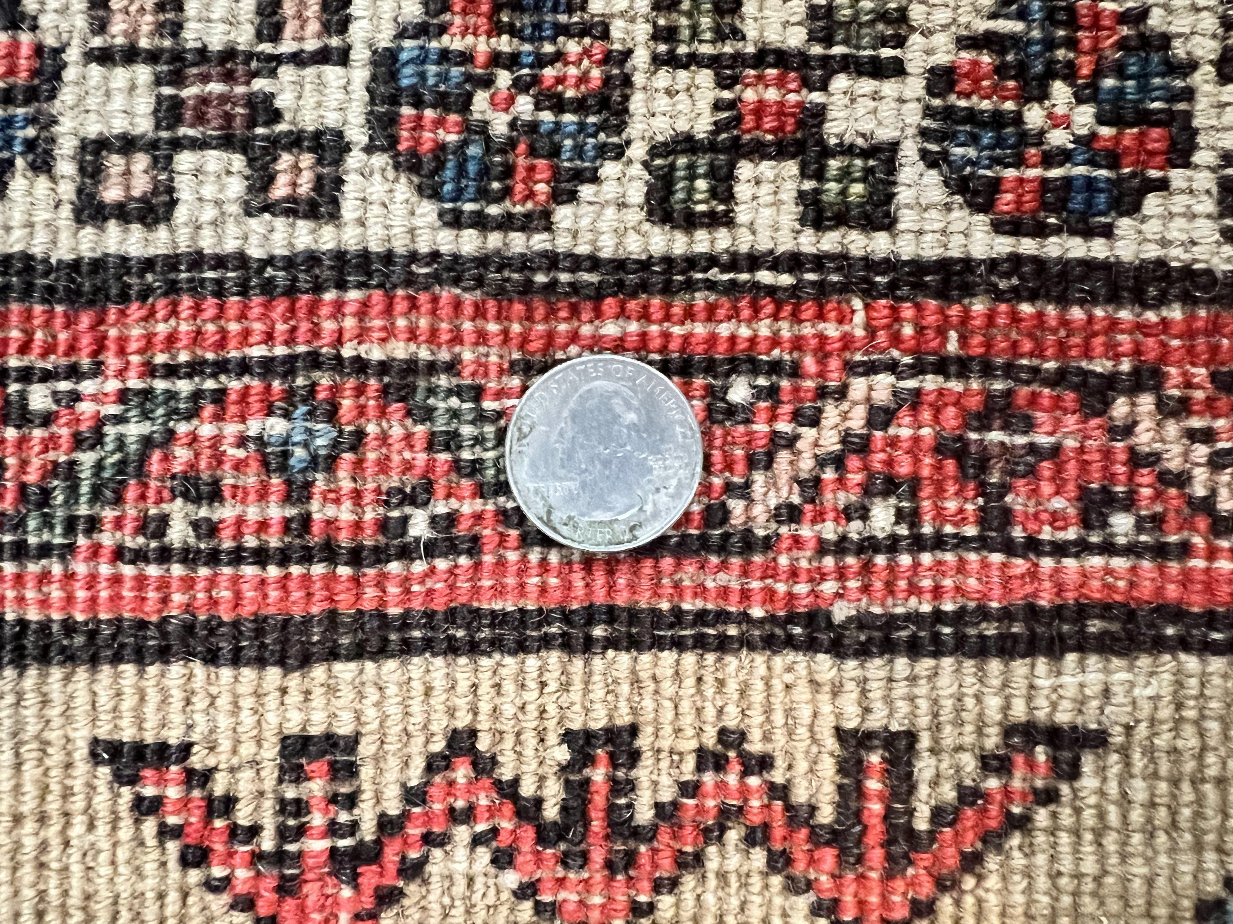 Antique Persian Runner 3 x 7, Camel Hair Runner 3x7 ft, Handmade Hallway Rug, Geometric Design, Tribal Rug, Persian Sarab Rug 3x7 - Jewel Rugs