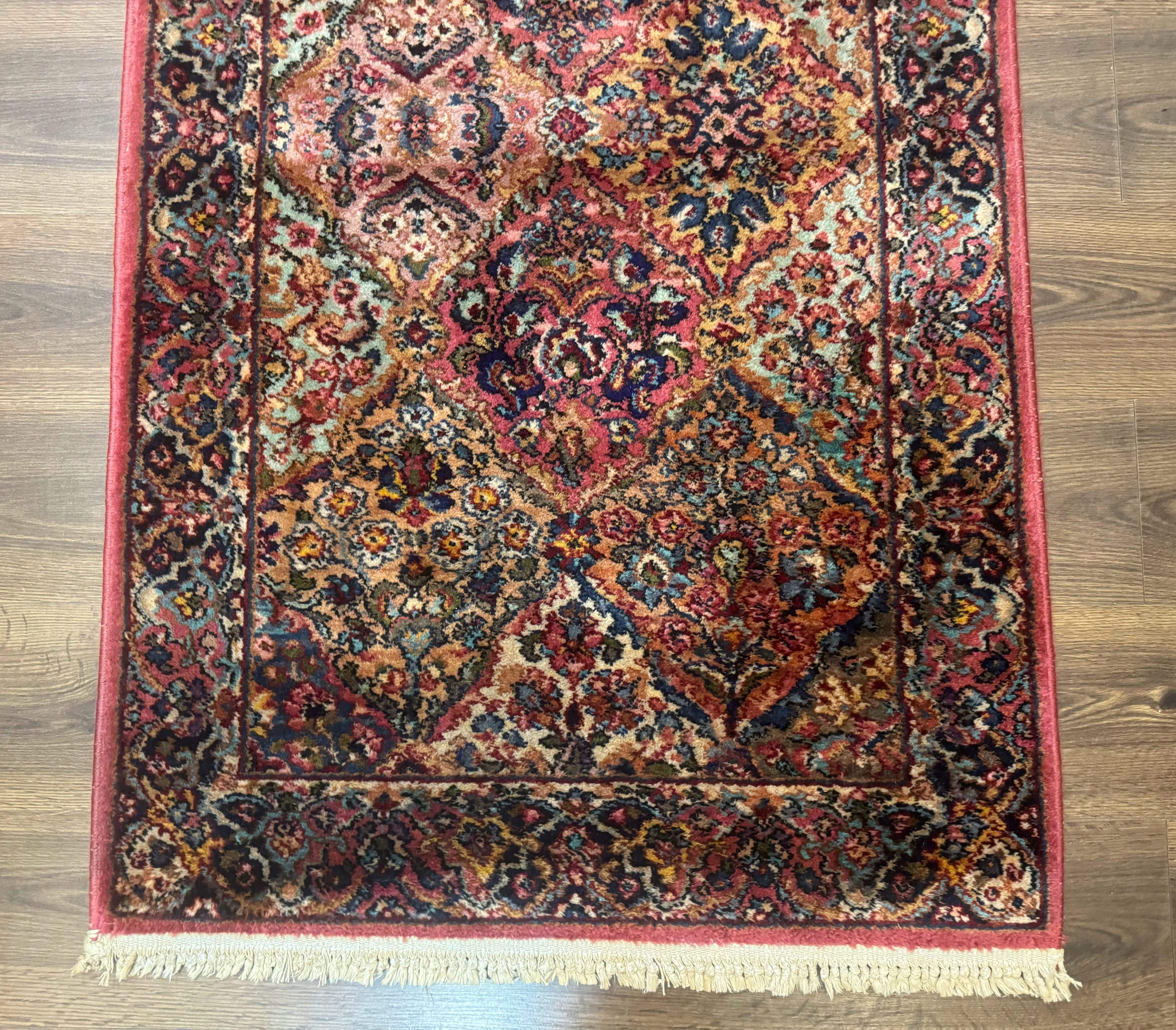 3x5 Karastan Multicolor Panel Kirman Rug #717, Wool Original 700 Series - Jewel Rugs