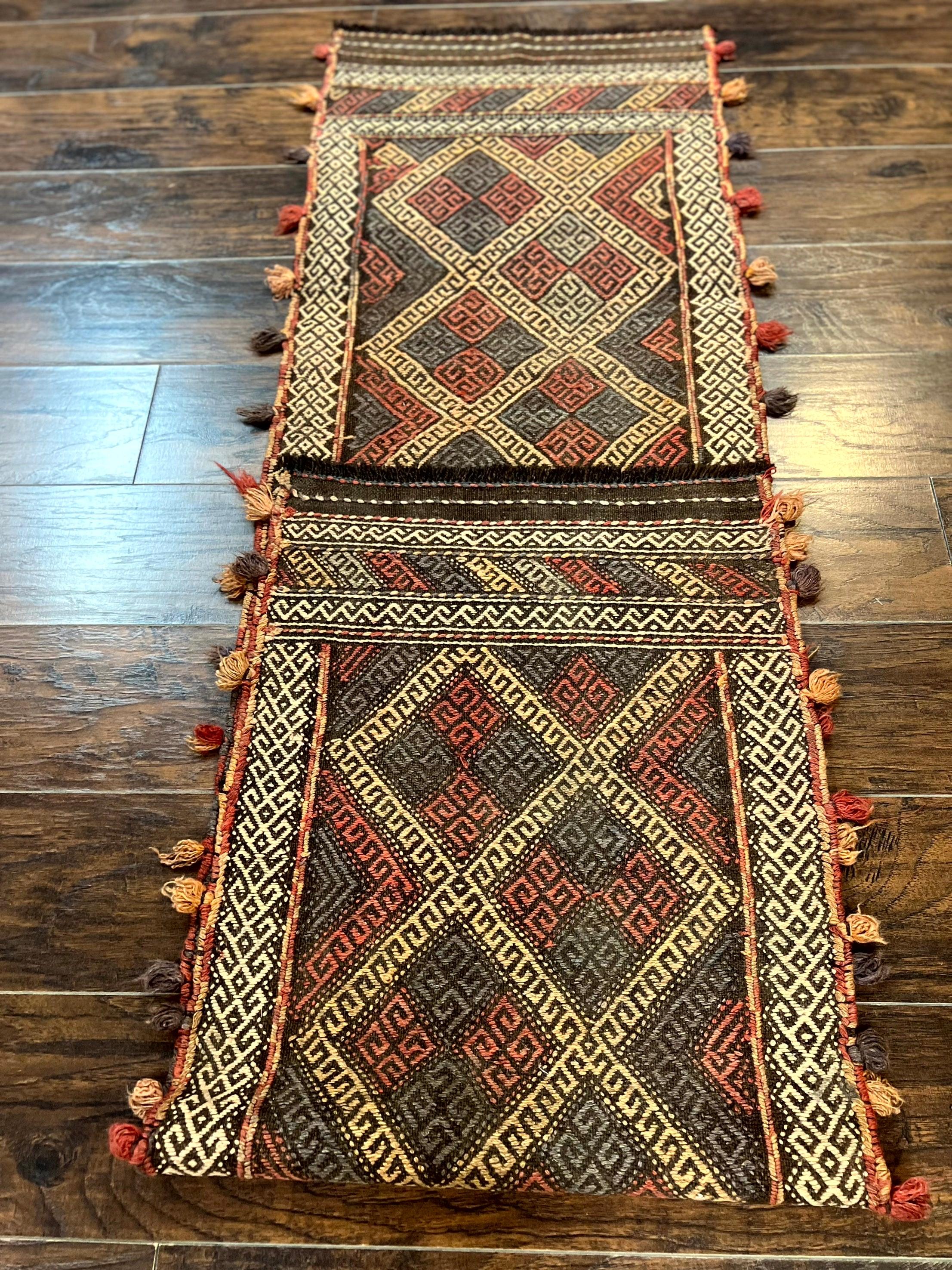 Tribal Runner Rug 2x8, Pakistani Turkoman Runner, Wool Handmade Vintage Rug - Jewel Rugs