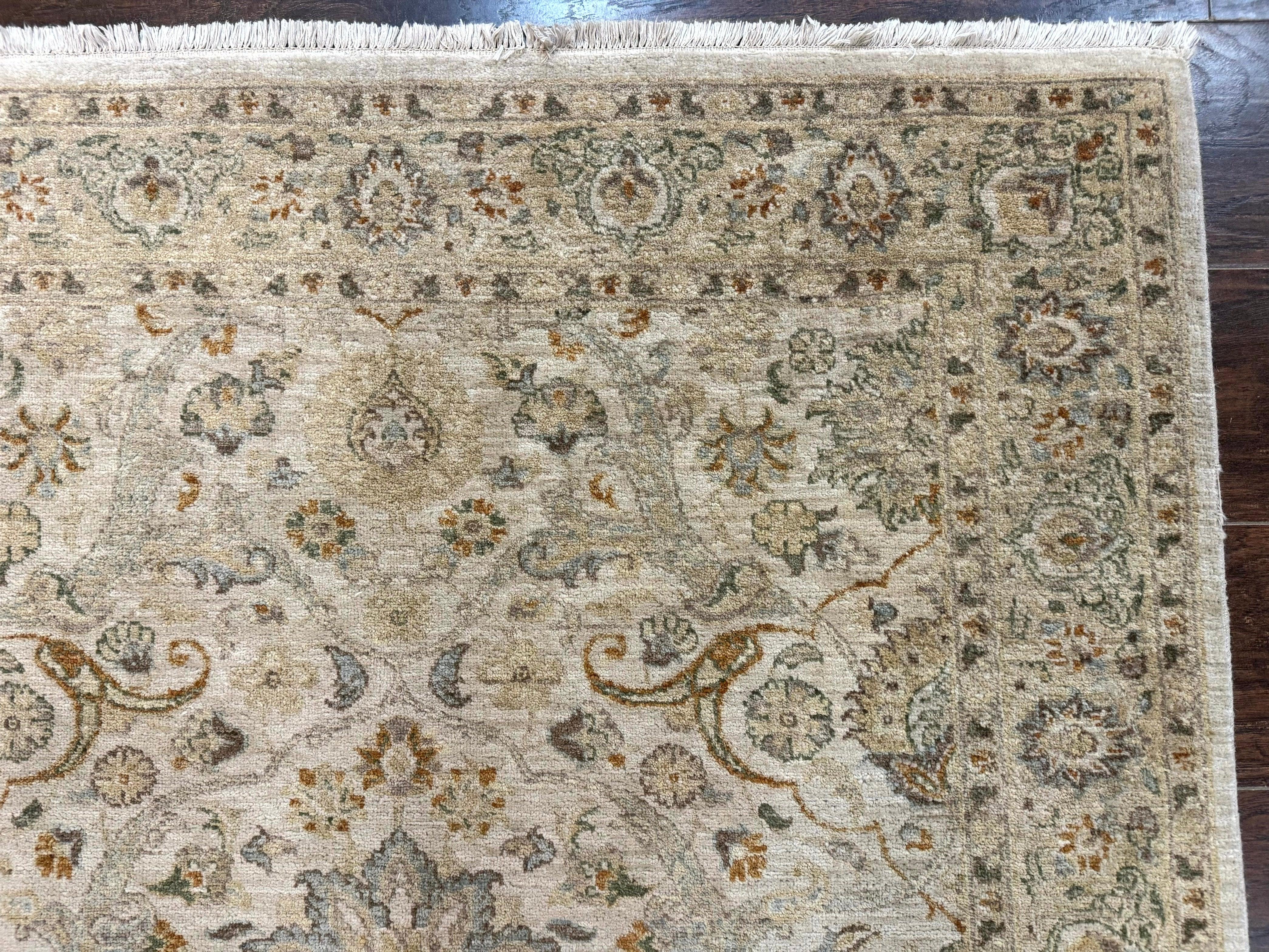 Pak Persian Rug 4x6, Beige, Pakistani Peshawar Rug, Handmade, Neutral Colors, Vintage Rug for Modern Home - Jewel Rugs