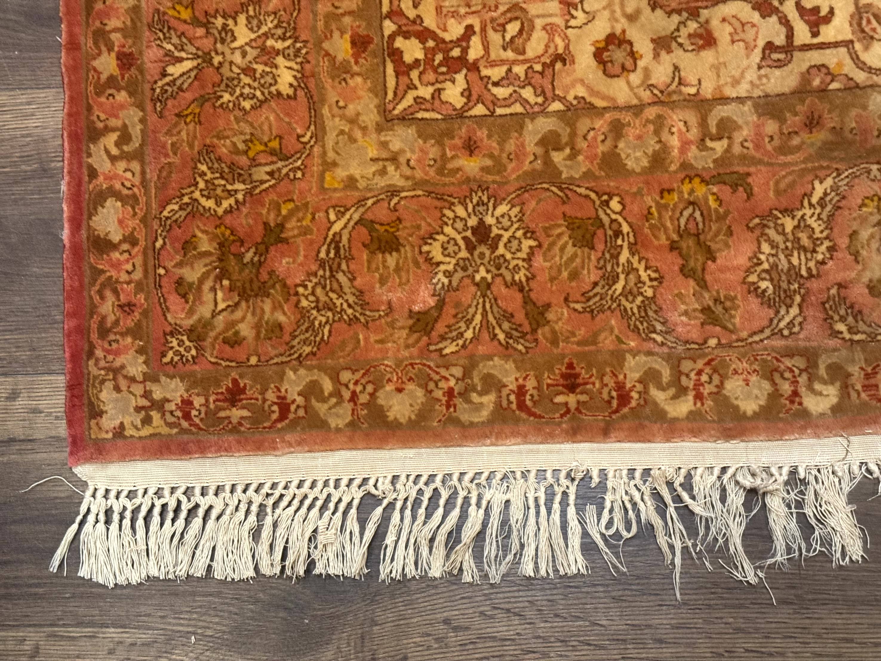 Persian Isfahan Rug 3x5 Fine 550 KPSI Kork Wool on Silk - Jewel Rugs