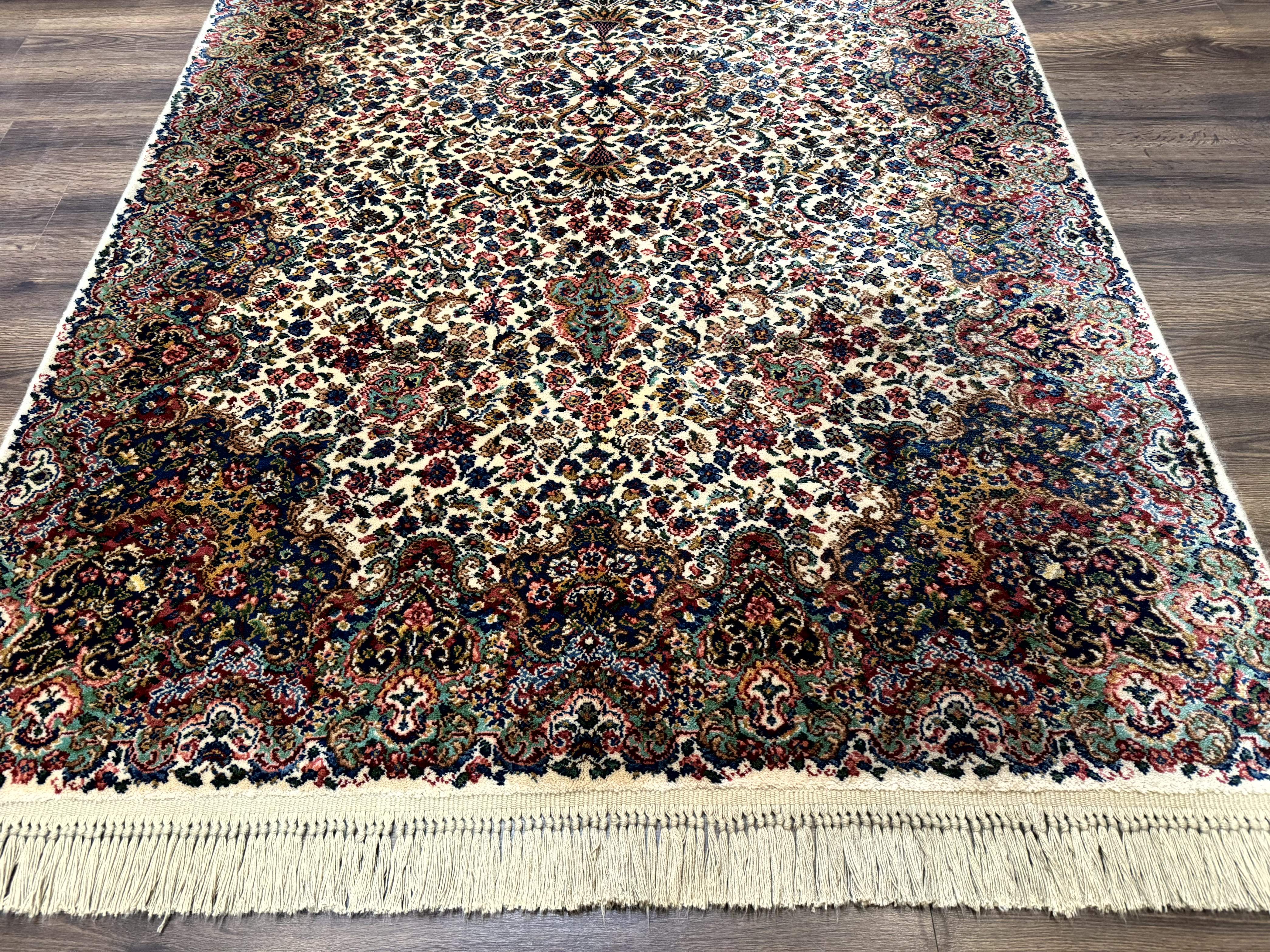 Karastan Rug 6x9 Wool Floral Kirman Rug #742 - Jewel Rugs