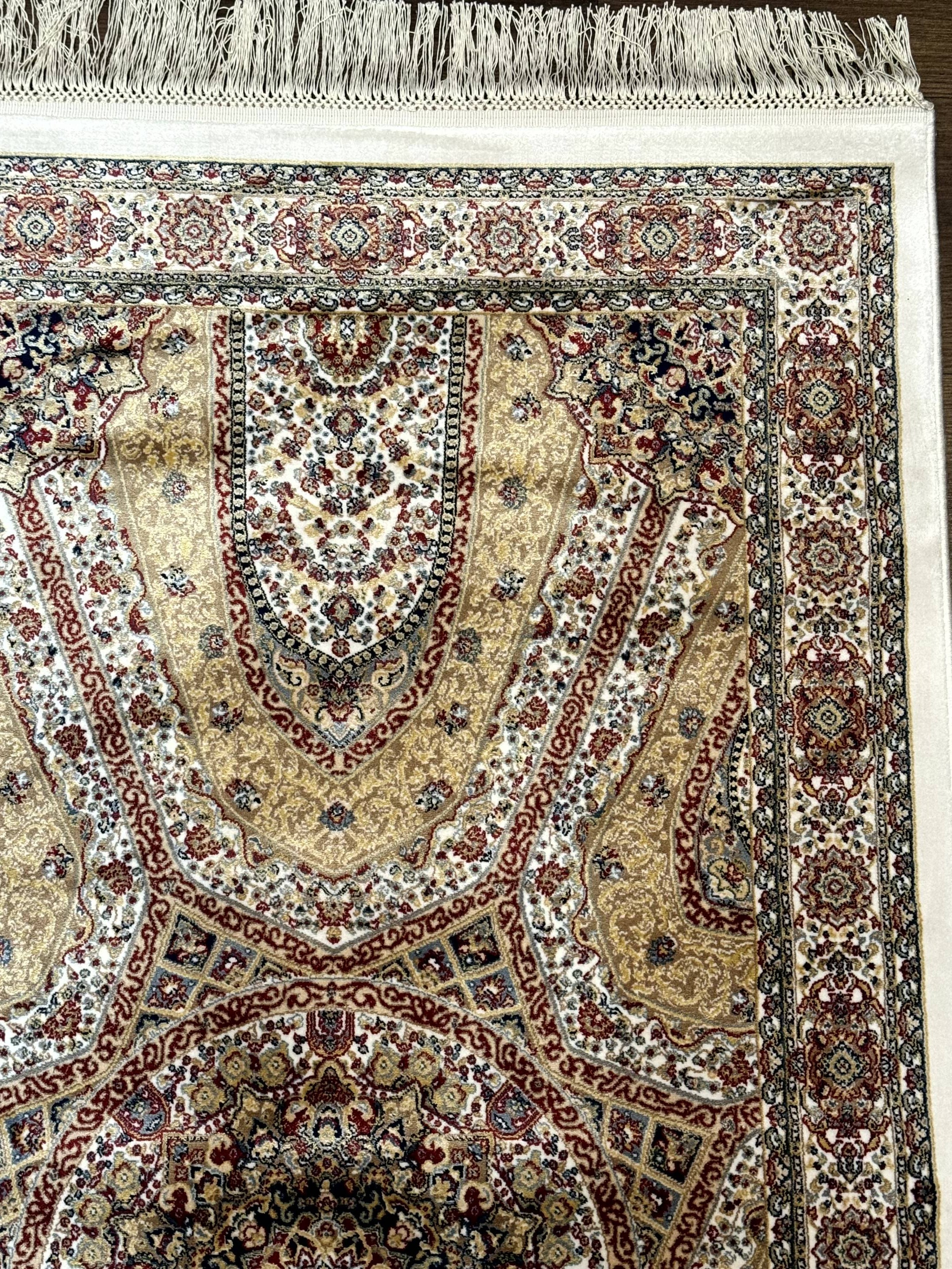 Turkish Silk Runner Rug 2.6 x 12, Hereke Mamluk Runner, Bamboo Silk, New - Jewel Rugs