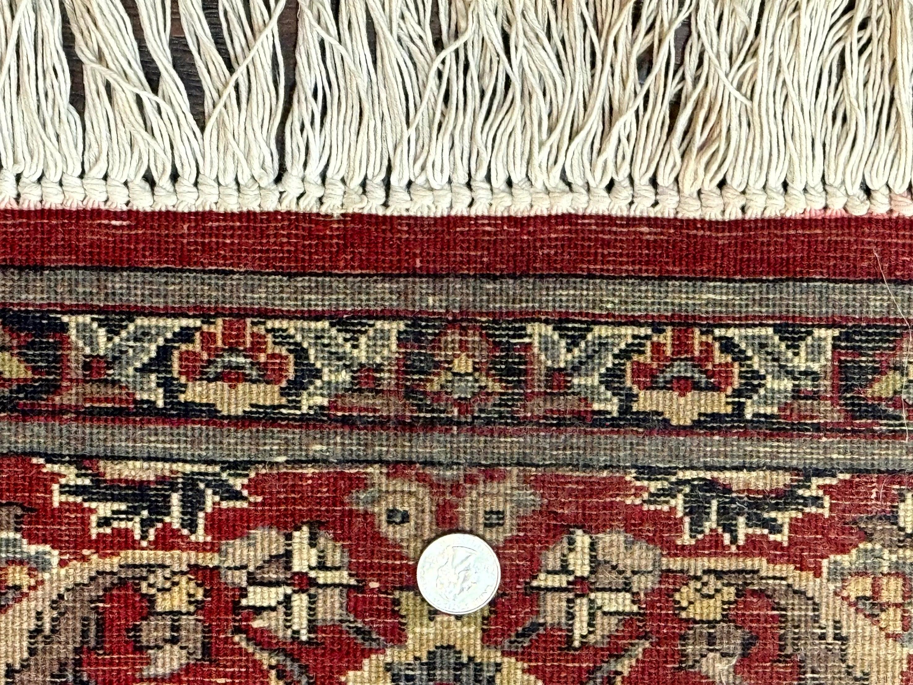 Small Pak Persian Handmade Wool Rug 1.7 x 2, Red - Jewel Rugs