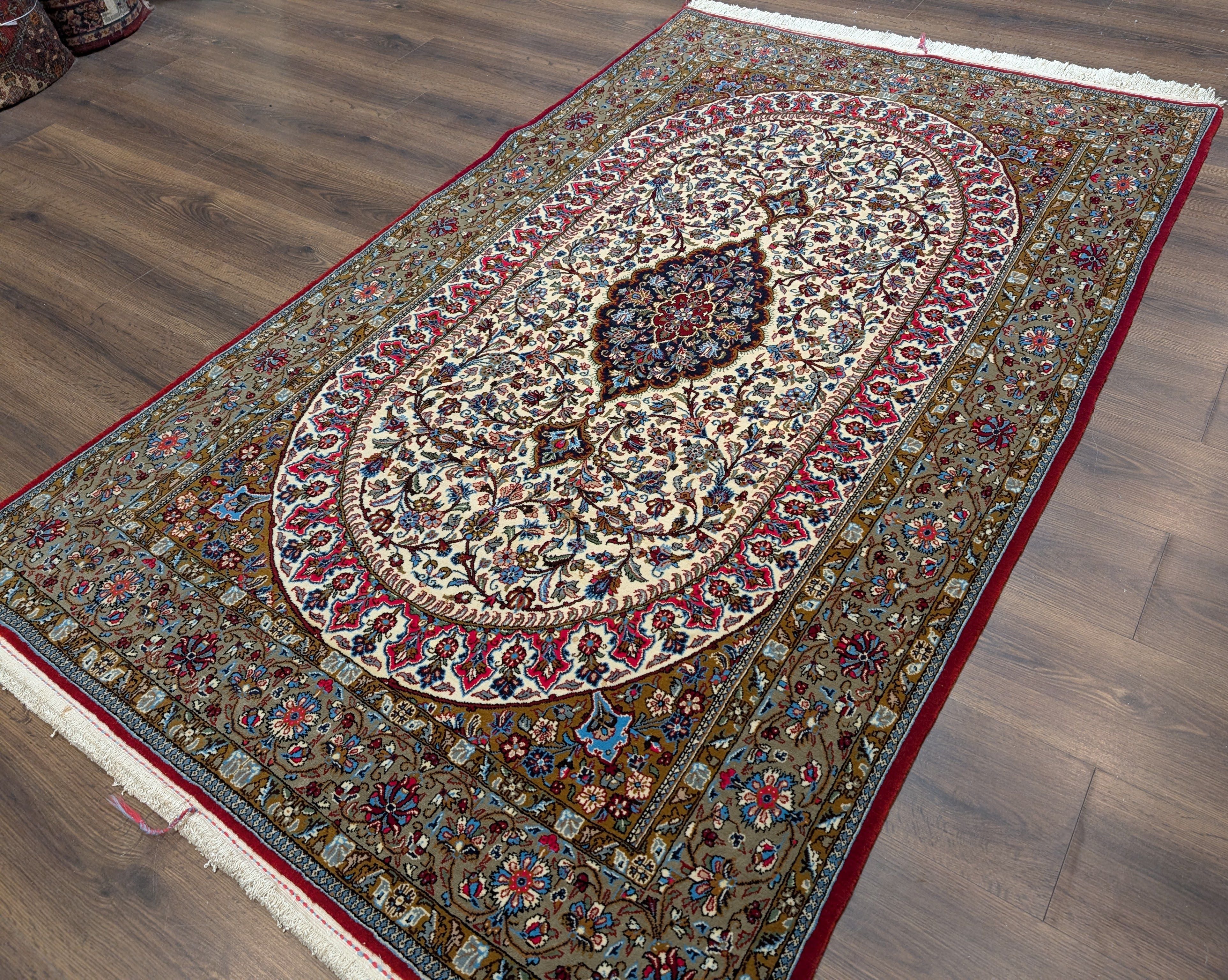 Persian Qum Rug 5x7, Fine 290 KPSI, Hand Knotted, Pair B - Jewel Rugs