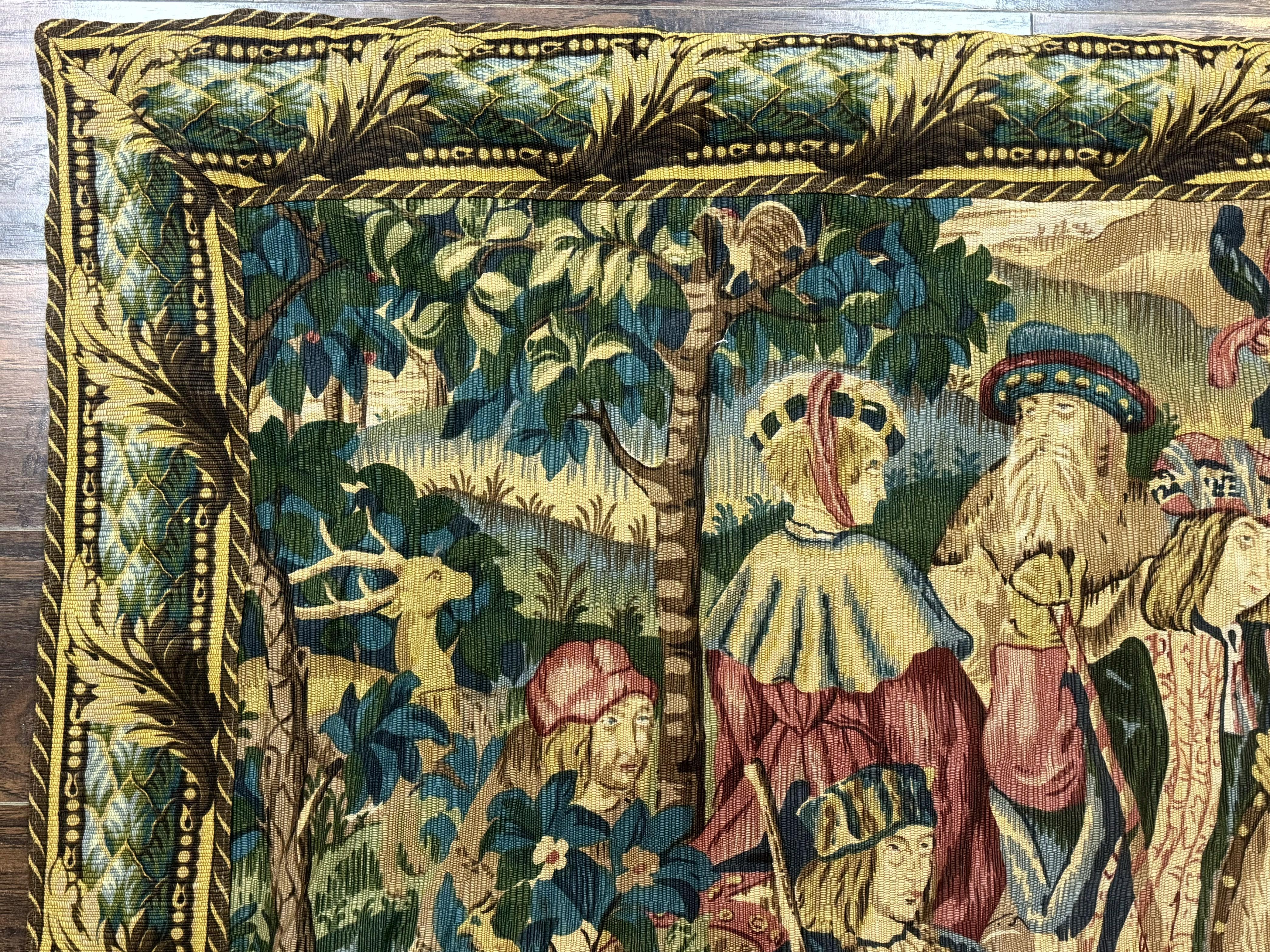 Vintage European Tapestry 5.5 x 8, The Royal Hunt - Jewel Rugs