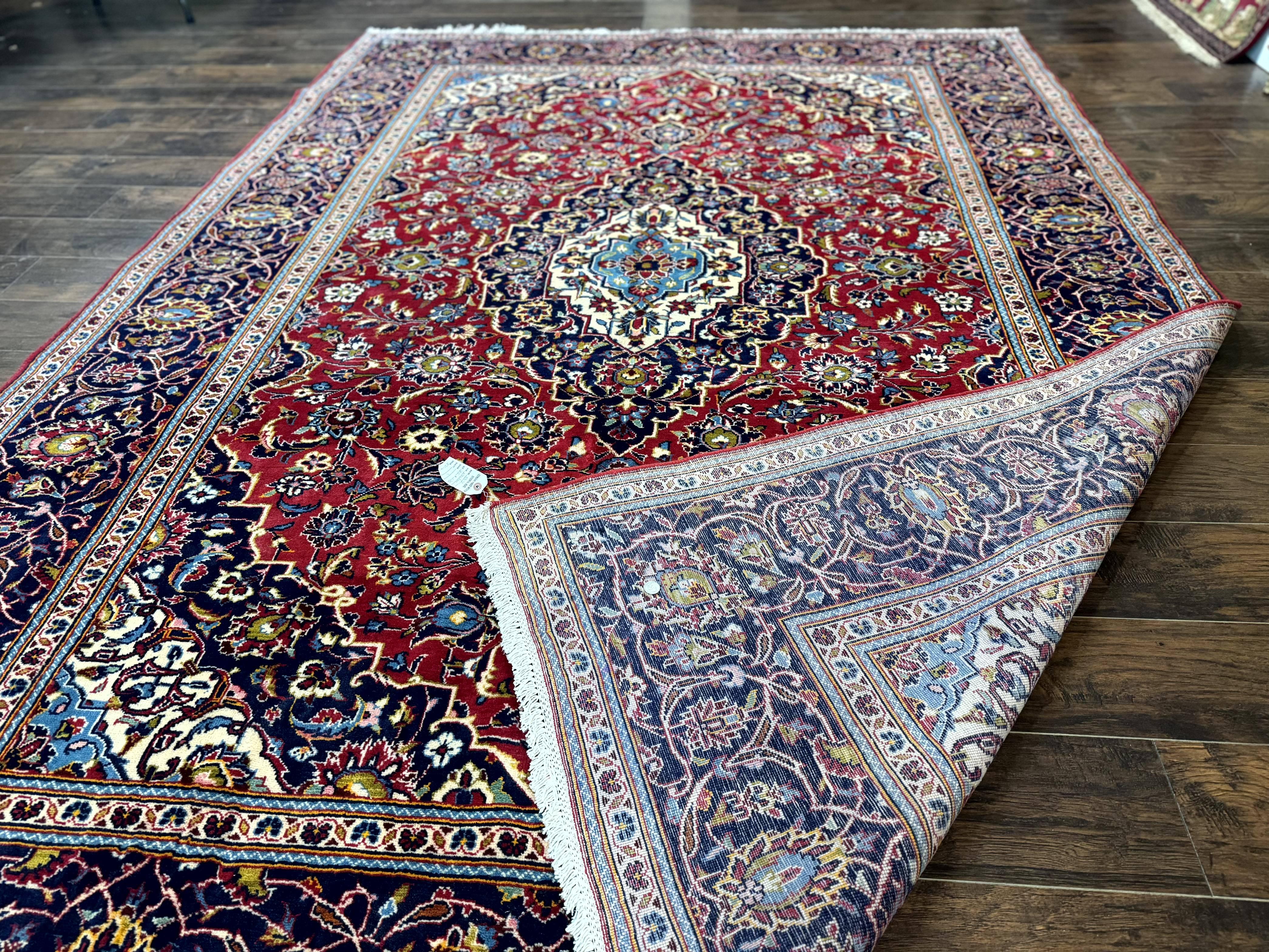 Red Persian Kashan Rug 8x11 - Jewel Rugs