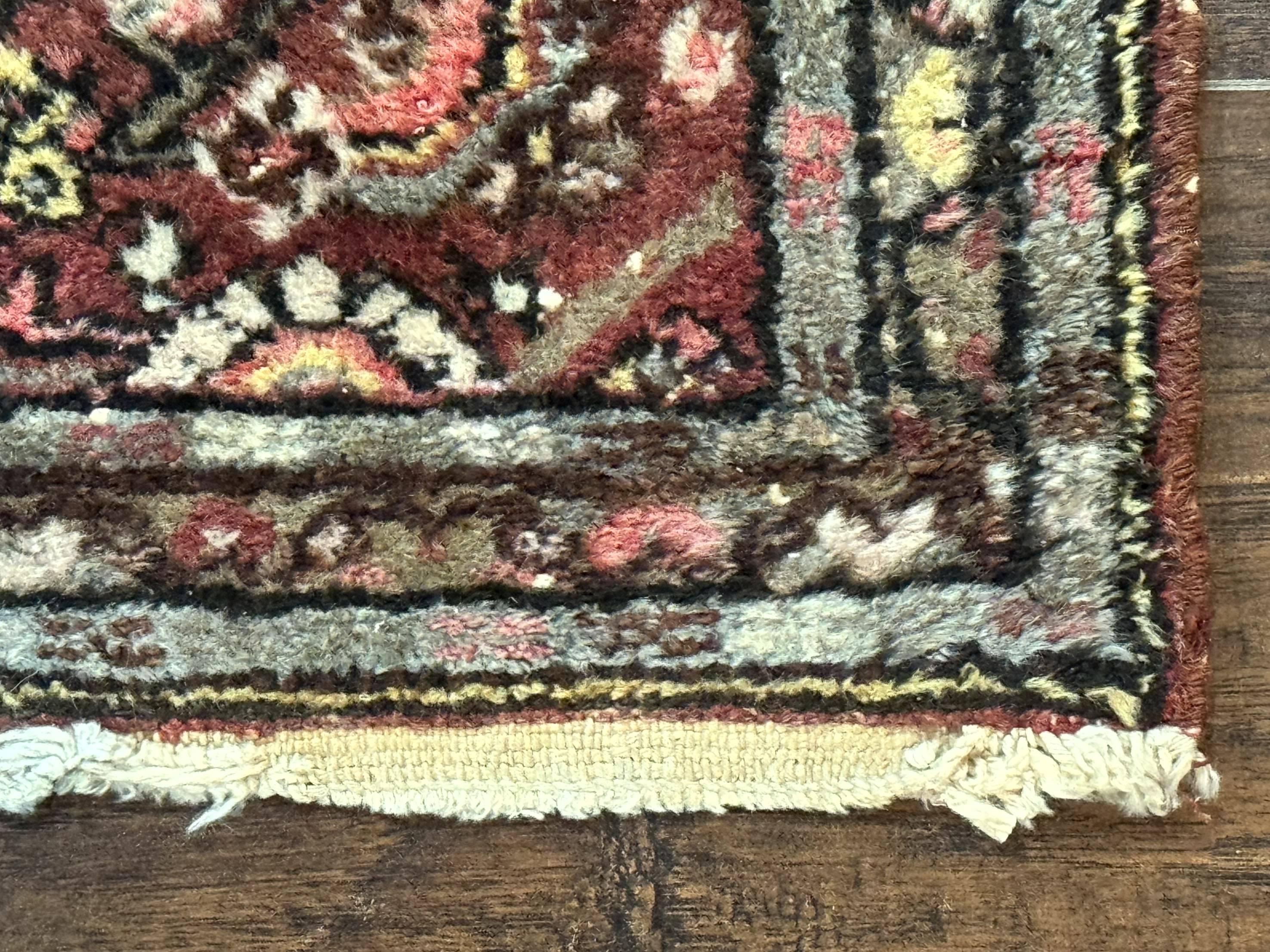 Small Persian Rug 2 x 2.5, Antique Tribal Rug, 1920s Persian Carpet, Wool Handmade - Jewel Rugs