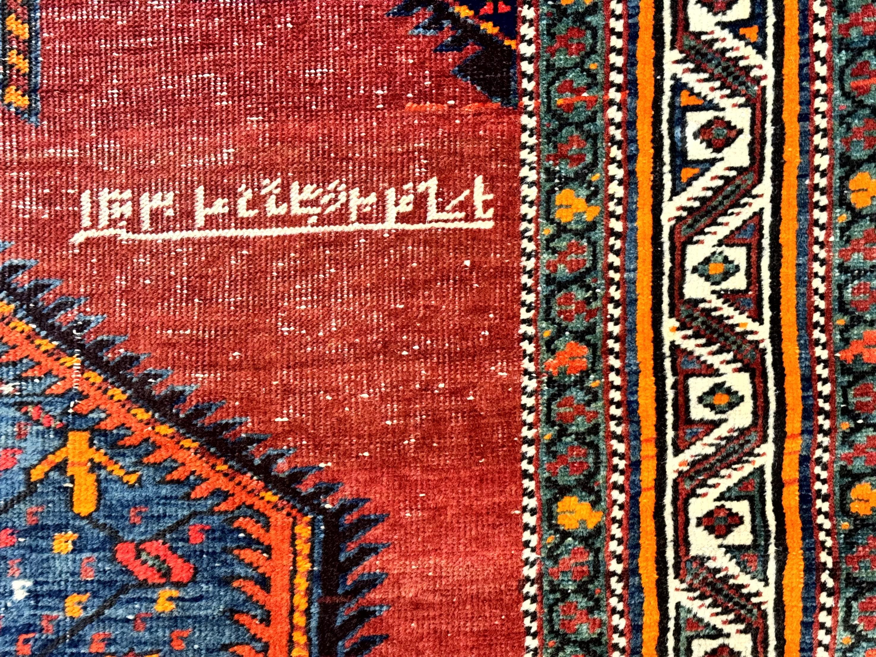 Antique Persian Sarab Runner Rug 3.9 x 12, Red, Handmade, Tribal Runner, Wool, Signed - Jewel Rugs