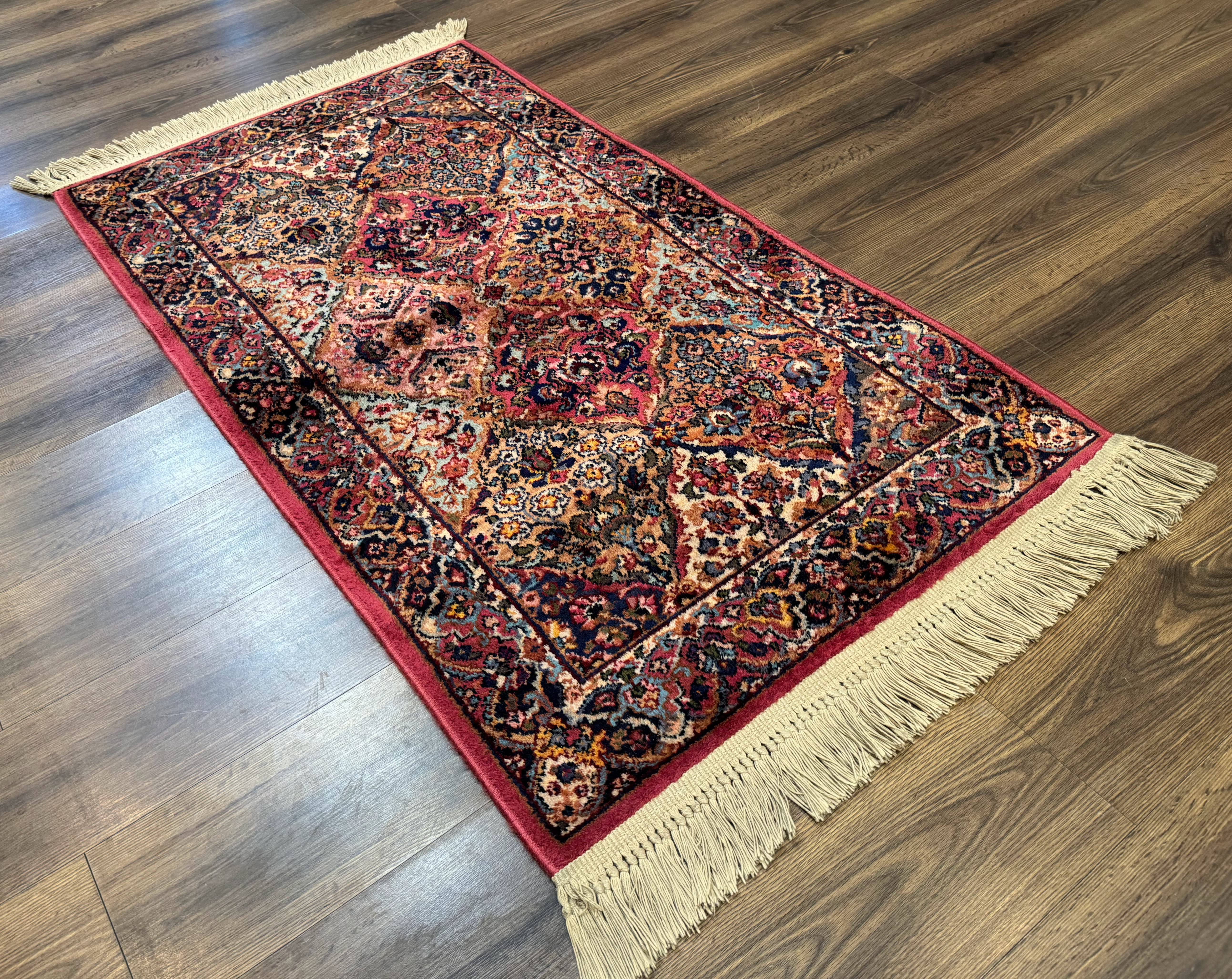 Karastan Rug 3x5 Multicolor Panel Kirman #717, Original 700 Series, Wool Pile, Discontinued - Jewel Rugs