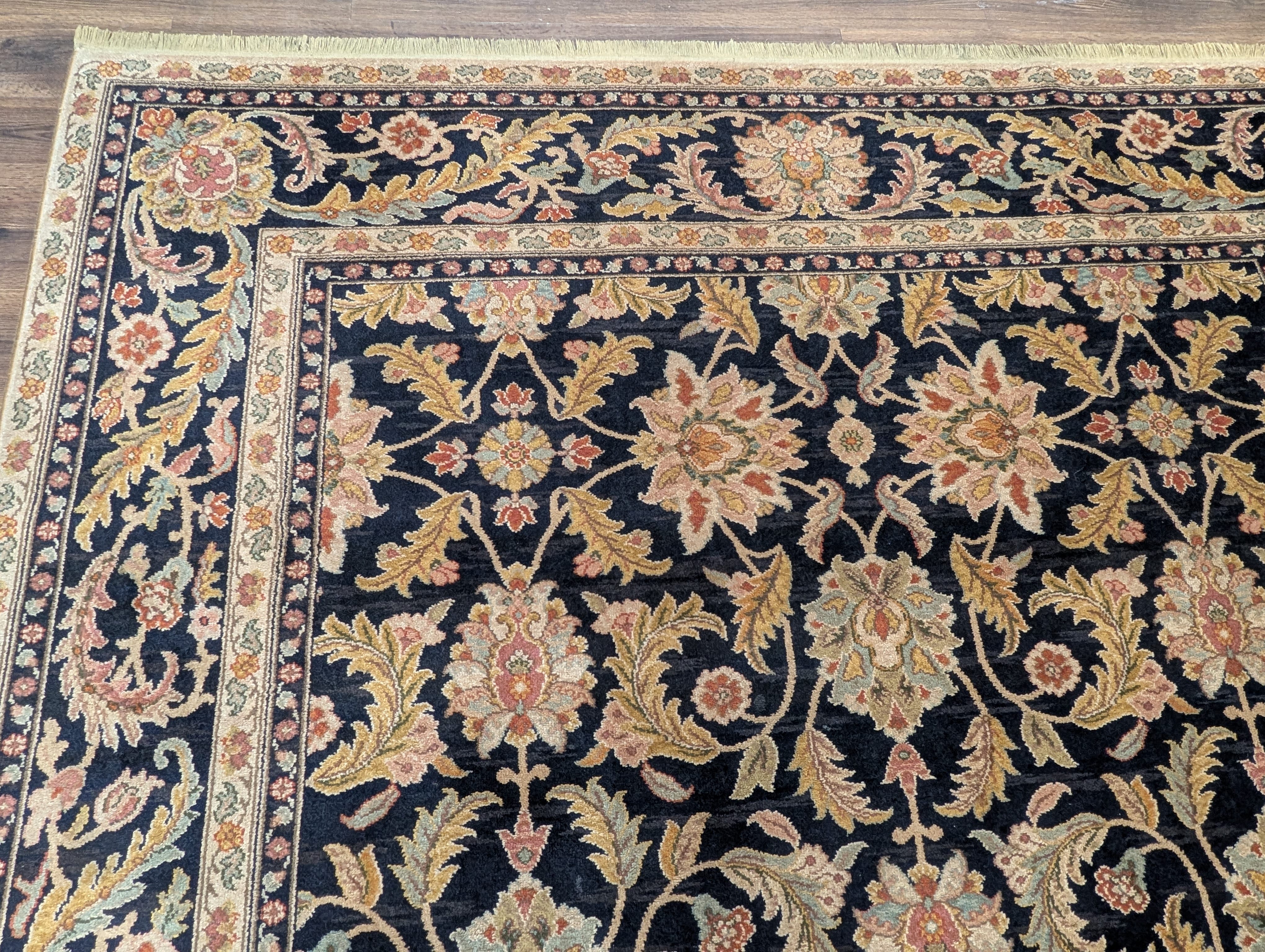 Karastan Rug 8.8 x 12 Antique Legends Agra Black Wool Carpet - Jewel Rugs