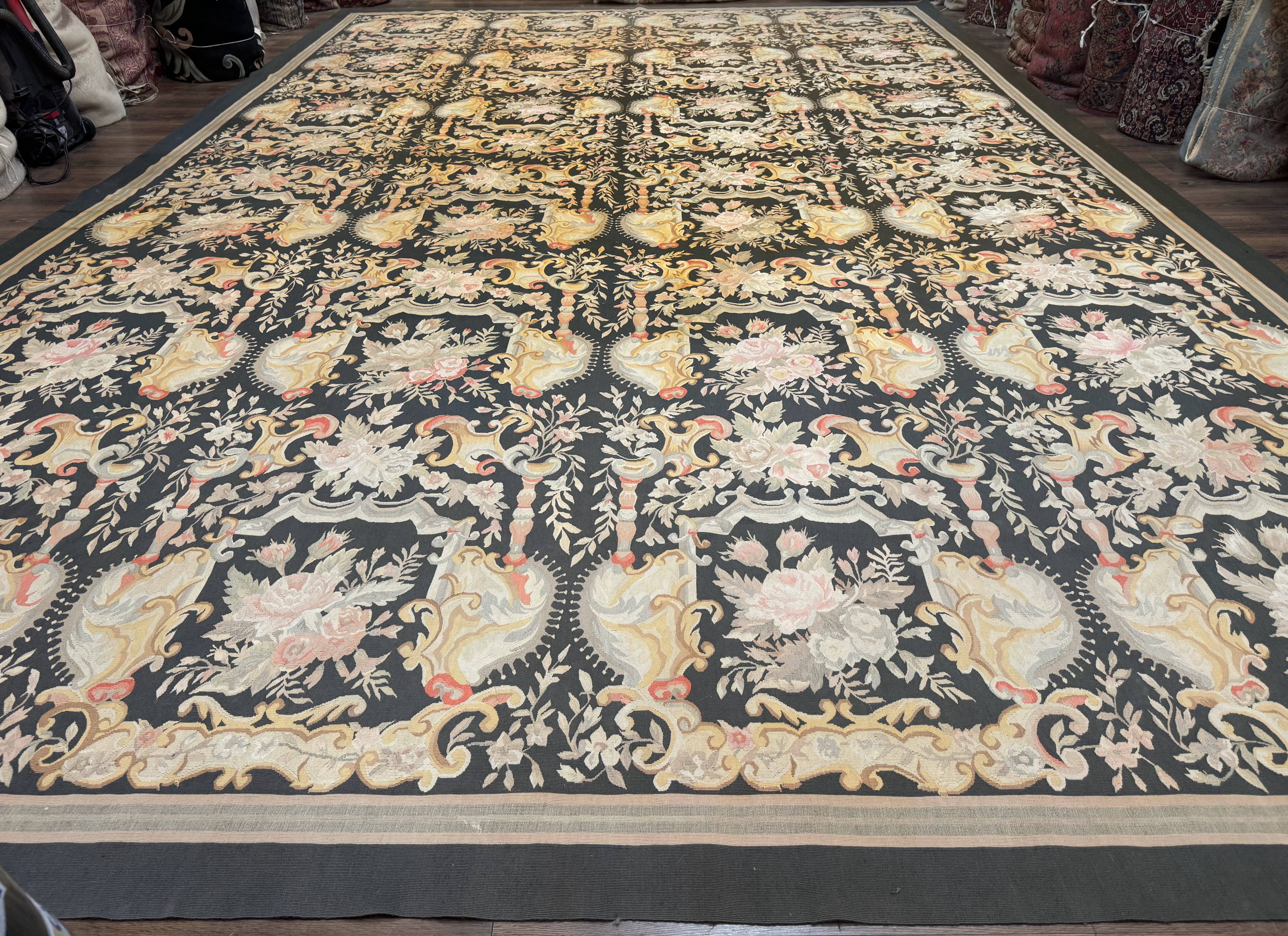 Palace Size Aubusson Rug 12x18 - Jewel Rugs