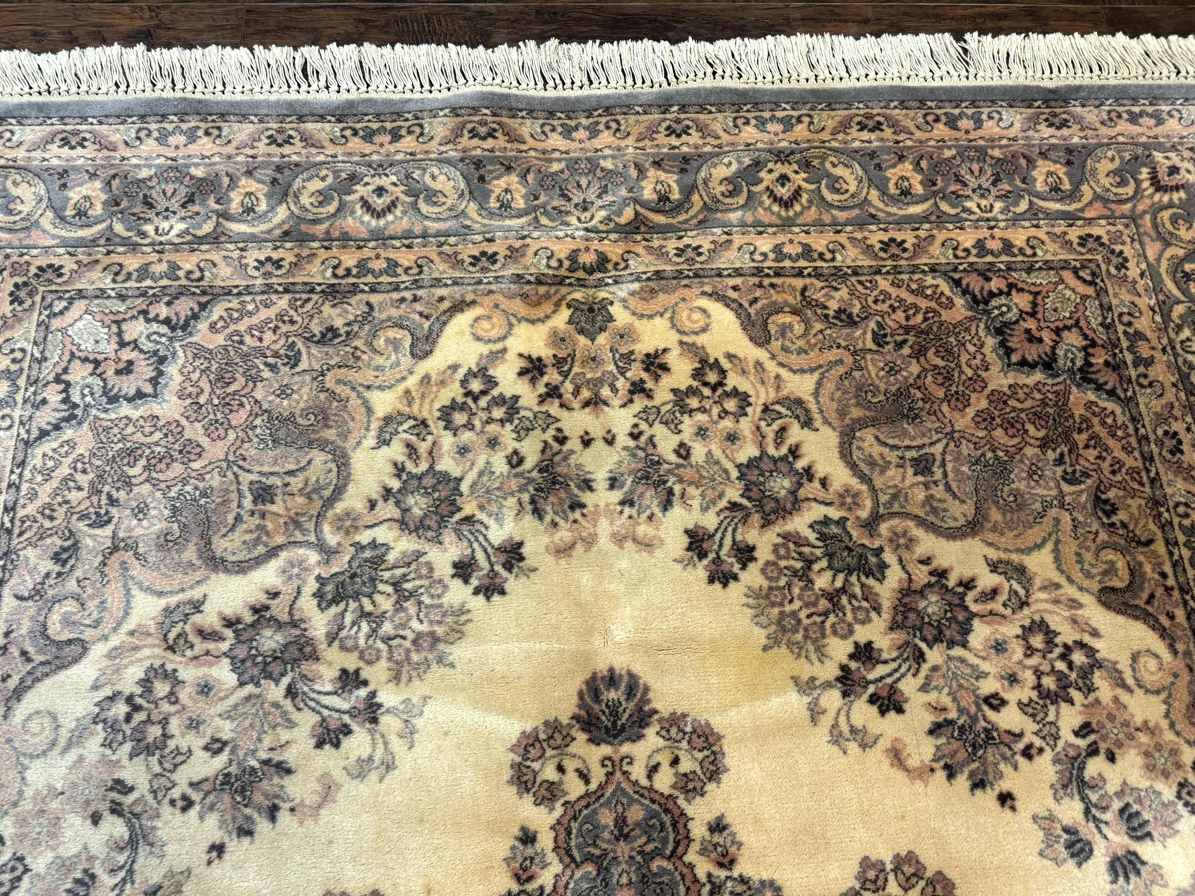 Belgium Power Loomed Wool Rug 6.9 x 9.6, Vintage Oriental Carpet - Jewel Rugs