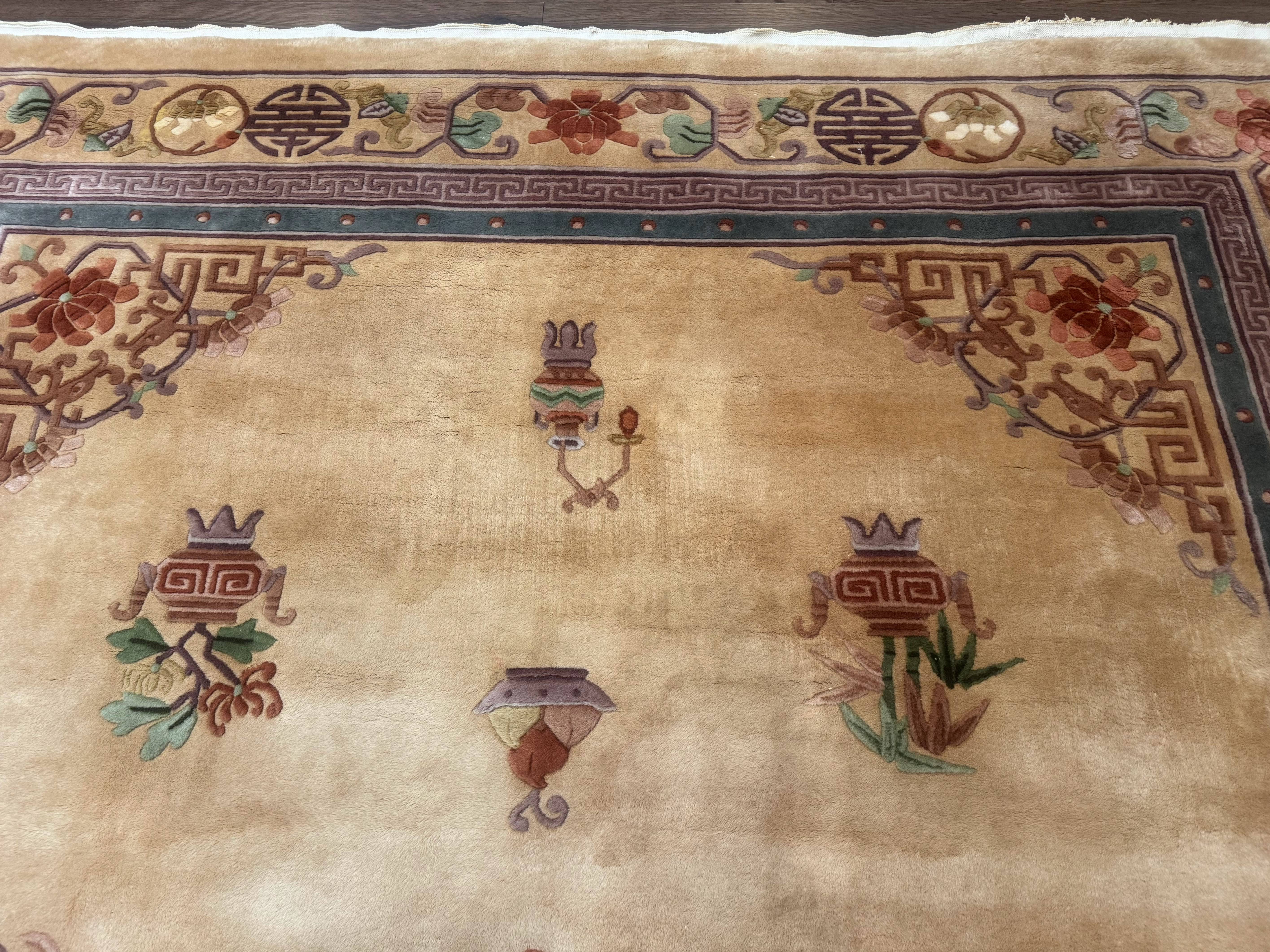 Chinese Wool Rug 8x12, Chinese 90 Line Rug - Jewel Rugs