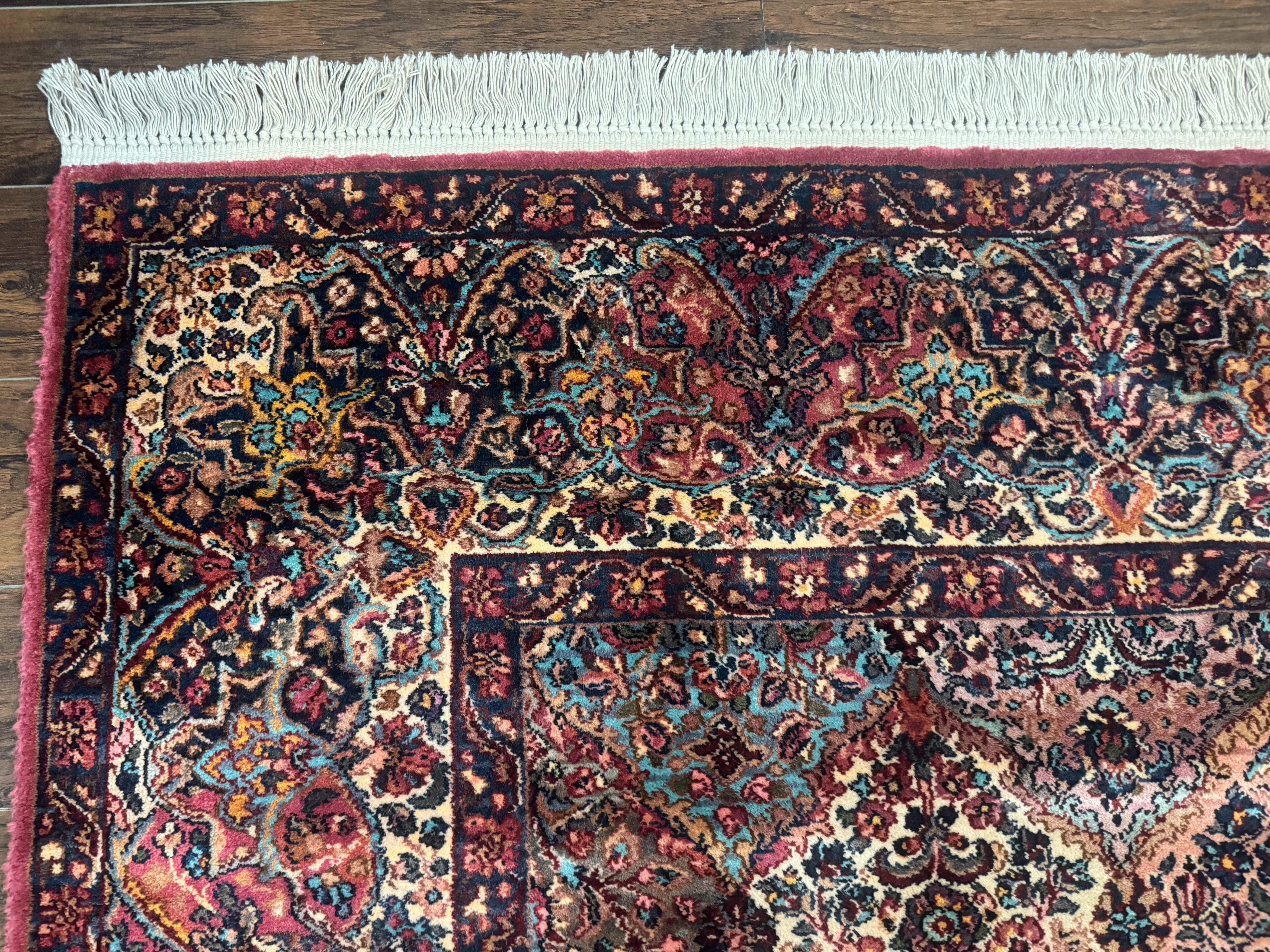 8.8 x 12 Karastan Multicolor Kirman Rug #717 - Vintage Wool Carpet - Jewel Rugs