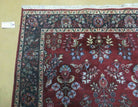 Indo Persian Rug 4x7, Floral India 4' 1" x 6' 6" in Dark Red and Navy - 2605J050