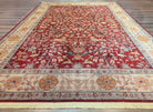Karastan Rug 9x12, Antique Legends Emperor's Hunt 2200-204, Wool, Vintage Discontinued USA 8' 8" x 12' in Red, Light Tan - 2603L088