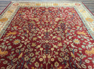 Karastan Rug 9x12, Antique Legends Emperor's Hunt 2200-204, Wool, Vintage Discontinued USA 8' 8" x 12' in Red, Light Tan - 2603L088