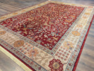 Karastan Rug 9x12, Antique Legends Emperor's Hunt 2200-204, Wool, Vintage Discontinued USA 8' 8" x 12' in Red, Light Tan - 2603L088