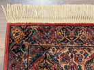 Karastan Runner Rug 2.6 x 12, Multicolor Panel Kirman #717, Wool, Rare USA 2' 6" x 12' in Red, Blue, Light Yellow, Light Green, Teal, Ivory, Multicolor - 2605L002
