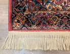 Karastan Runner Rug 2.6 x 12, Multicolor Panel Kirman #717, Wool, Rare USA 2' 6" x 12' in Red, Blue, Light Yellow, Light Green, Teal, Ivory, Multicolor - 2605L002