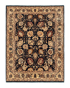 Pak Persian Bidjar Rug 10x13, Midnight Blue and Tan Pakistani Carpet Pakistan 10x13.3 - 2409L038