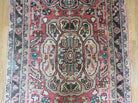 Persian Heriz Ahar Runner 3' 9" x 10' 6" Azerbaijan 3' 9" x 10' 6" in Rose and Charcoal, Teal, Ivory - 2605J016