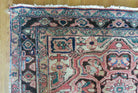 Persian Heriz Ahar Runner 3' 9" x 10' 6" Azerbaijan 3' 9" x 10' 6" in Rose and Charcoal, Teal, Ivory - 2605J016