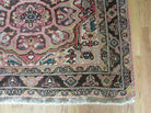 Persian Heriz Ahar Runner 3' 9" x 10' 6" Azerbaijan 3' 9" x 10' 6" in Rose and Charcoal, Teal, Ivory - 2605J016