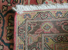 Persian Heriz Ahar Runner 3' 9" x 10' 6" Azerbaijan 3' 9" x 10' 6" in Rose and Charcoal, Teal, Ivory - 2605J016