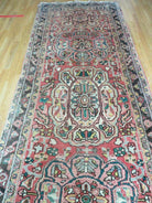 Persian Heriz Ahar Runner 3' 9" x 10' 6" Azerbaijan 3' 9" x 10' 6" in Rose and Charcoal, Teal, Ivory - 2605J016