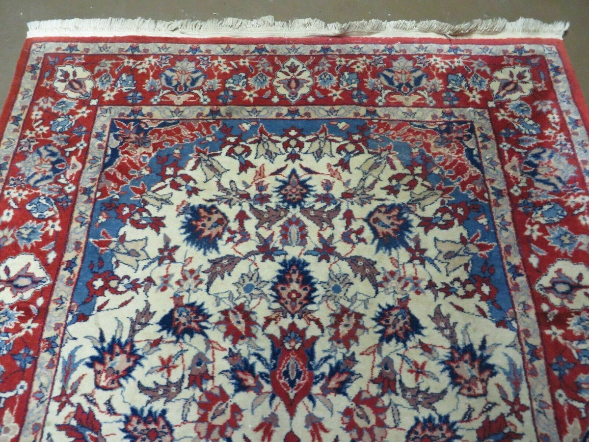 Persian Isfahan Rug 3x5 Azerbaijan 3' x 5' in Ivory//Cream, Red, Blue - 2605J047